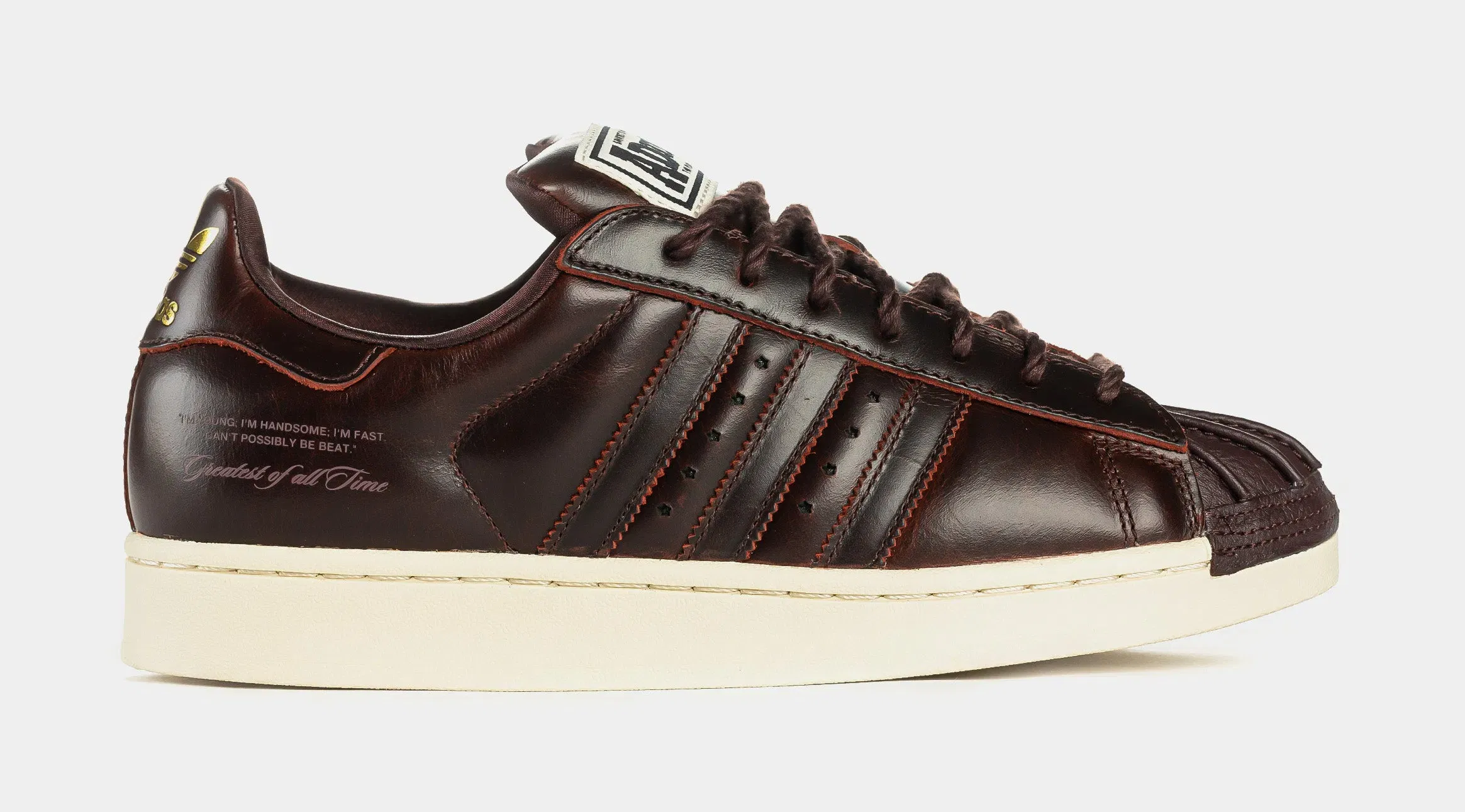 adidas Superstar II x Muhammad Ali Mens Lifestyle Shoes (Dark Brown/Cream White)
