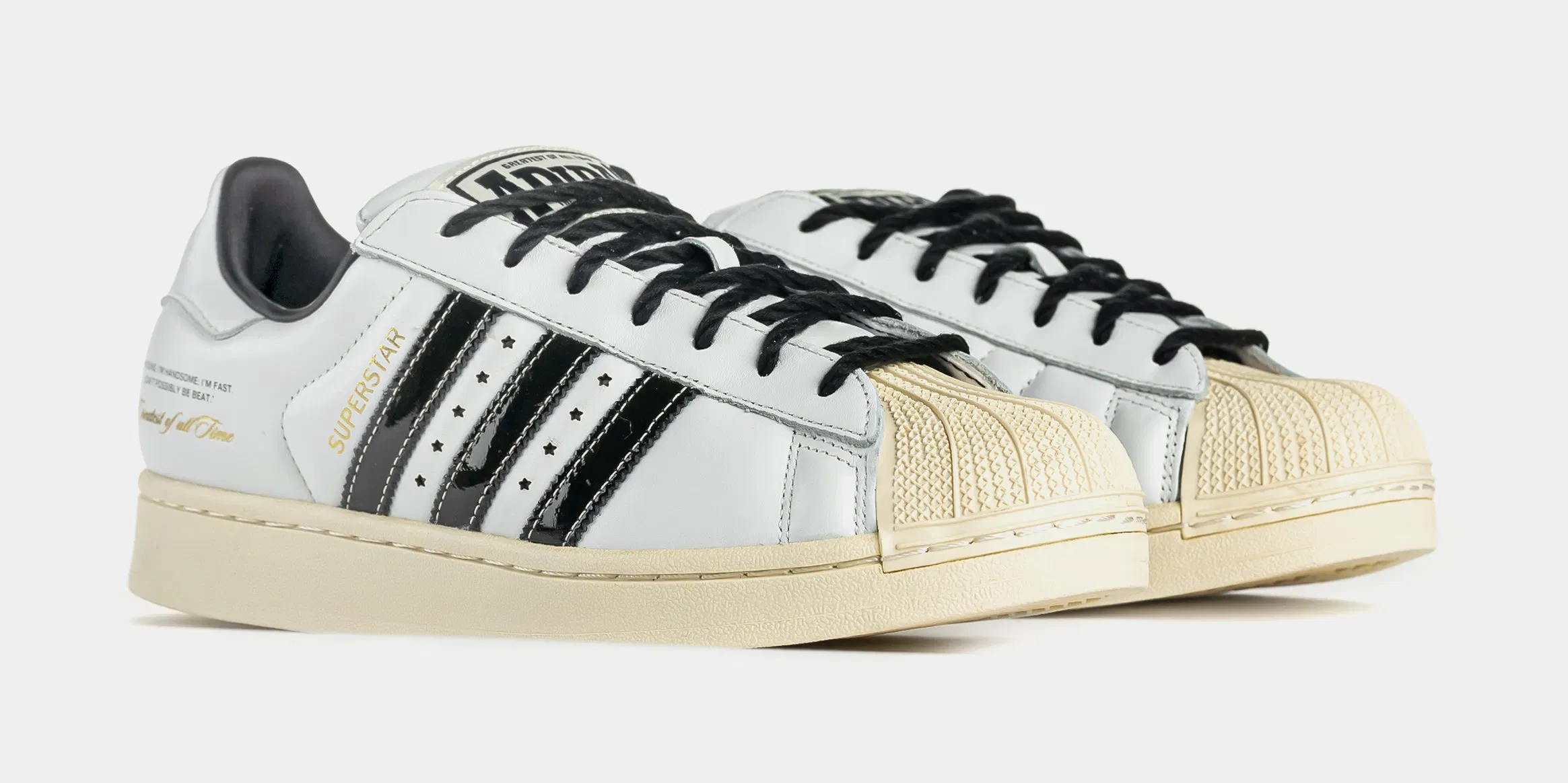 adidas Superstar II x Muhammad Ali Mens Lifestyle Shoes (Footwear White/Core Black/Gold Mat)