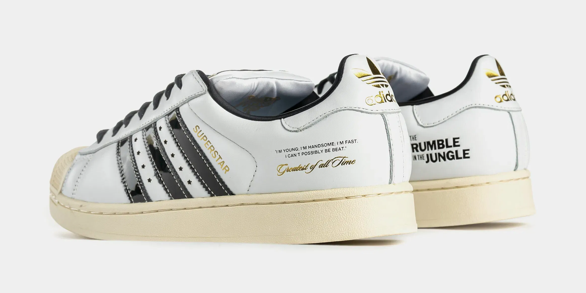 adidas Superstar II x Muhammad Ali Mens Lifestyle Shoes (Footwear White/Core Black/Gold Mat)