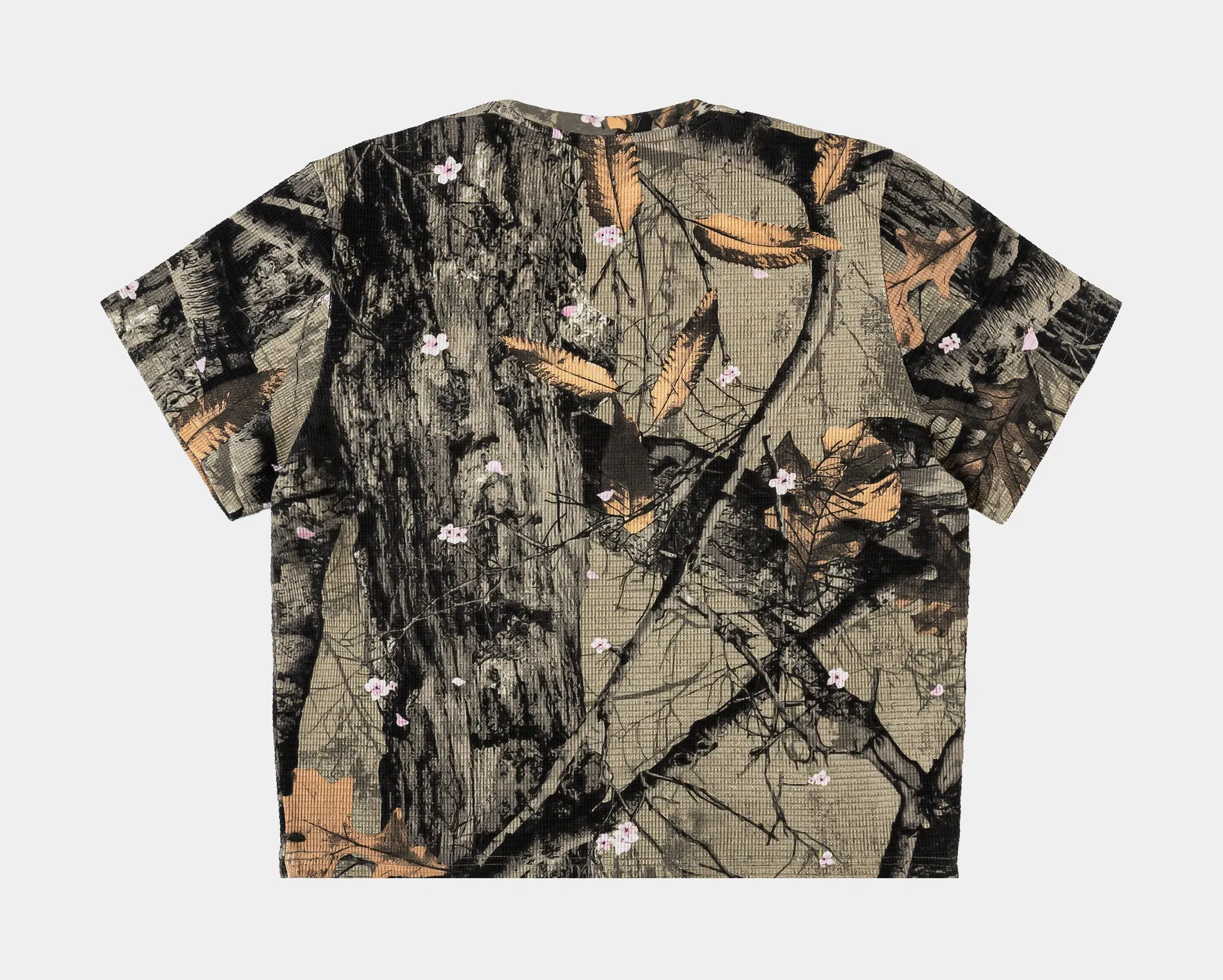 MAISON ARTICLE Hardwoods Thermal Womens Short Sleeve Shirt (Brown/Green)