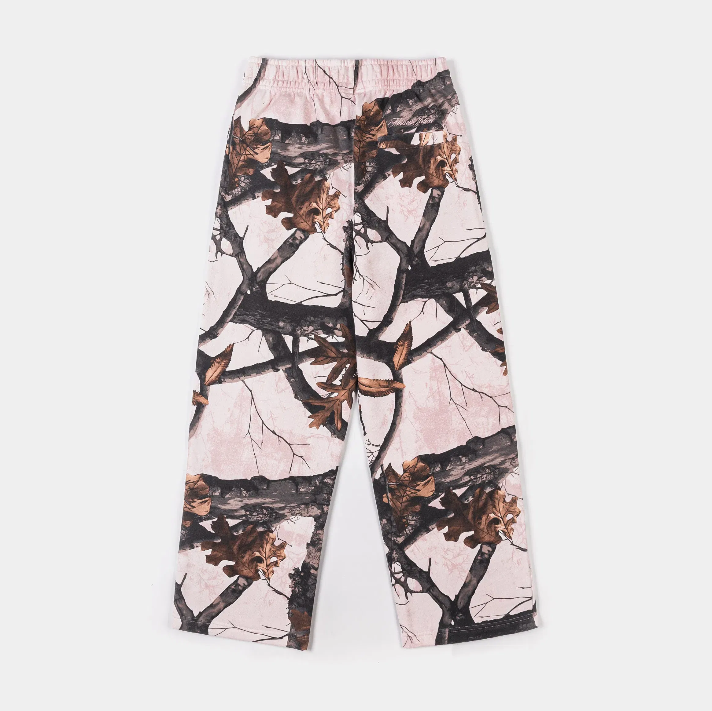 MAISON ARTICLE Camo Fleece Womens Sweatpants (Pink/Brown)