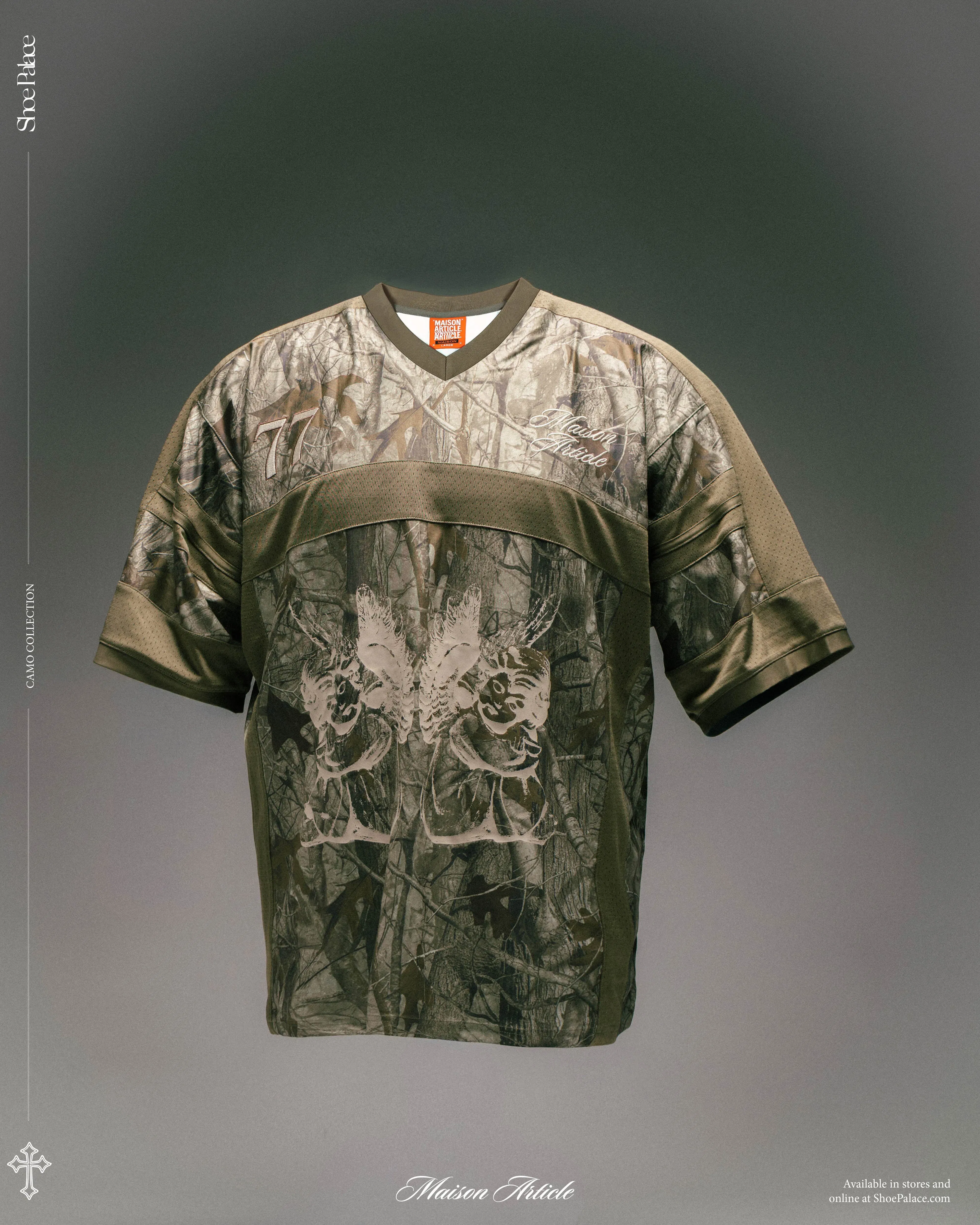 MAISON ARTICLE Angels Camo Mesh Mens Jersey (Grey/Brown)