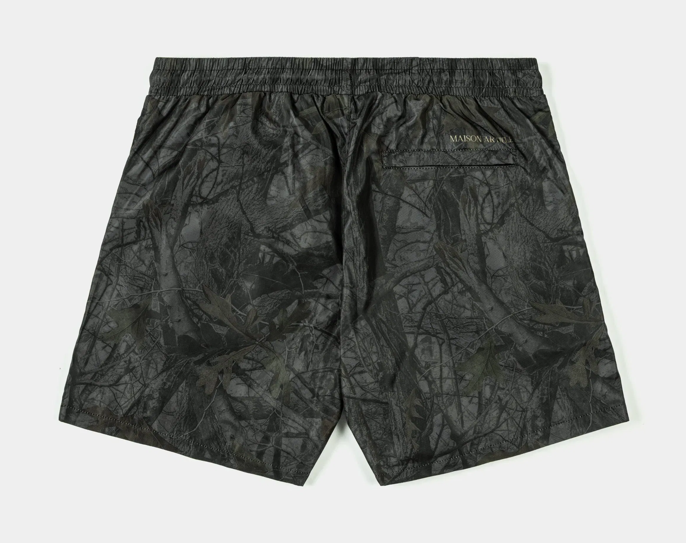 MAISON ARTICLE Overdyed Camo Hybrid Mens Shorts (Gray/Brown)