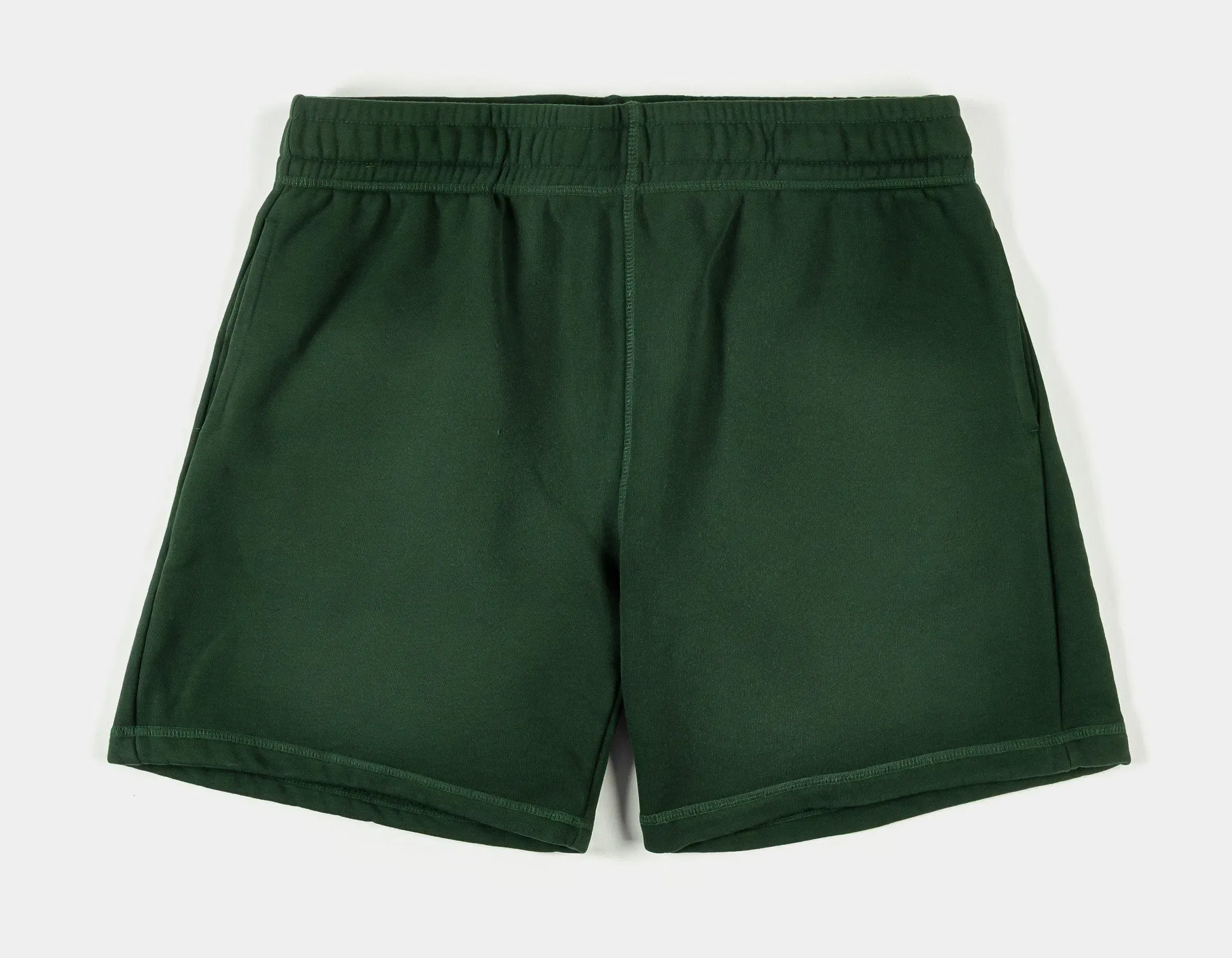 MAISON ARTICLE Washed Fleece Mens Shorts (Green/Green)