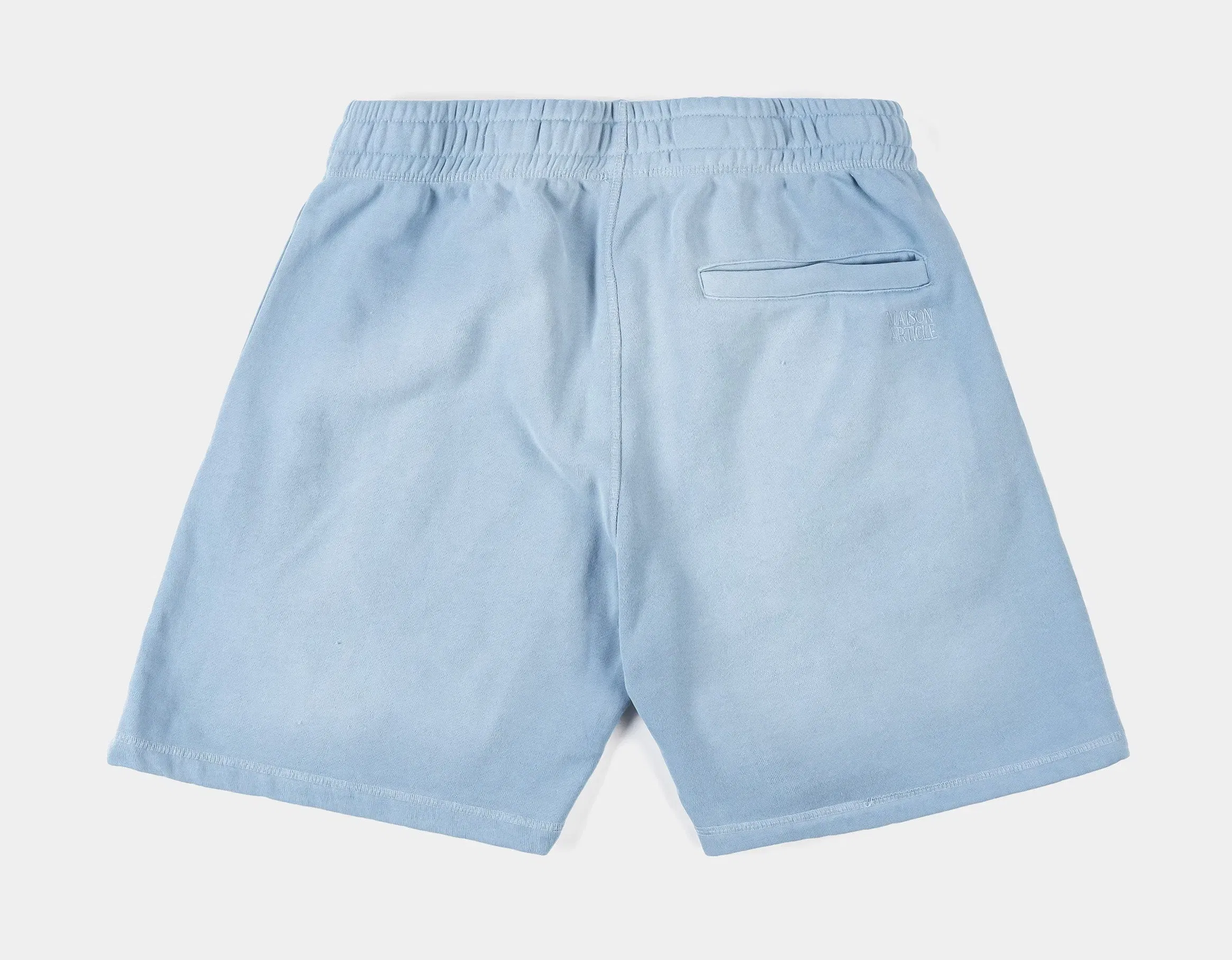 MAISON ARTICLE Washed Fleece Mens Shorts (Blue/Blue)