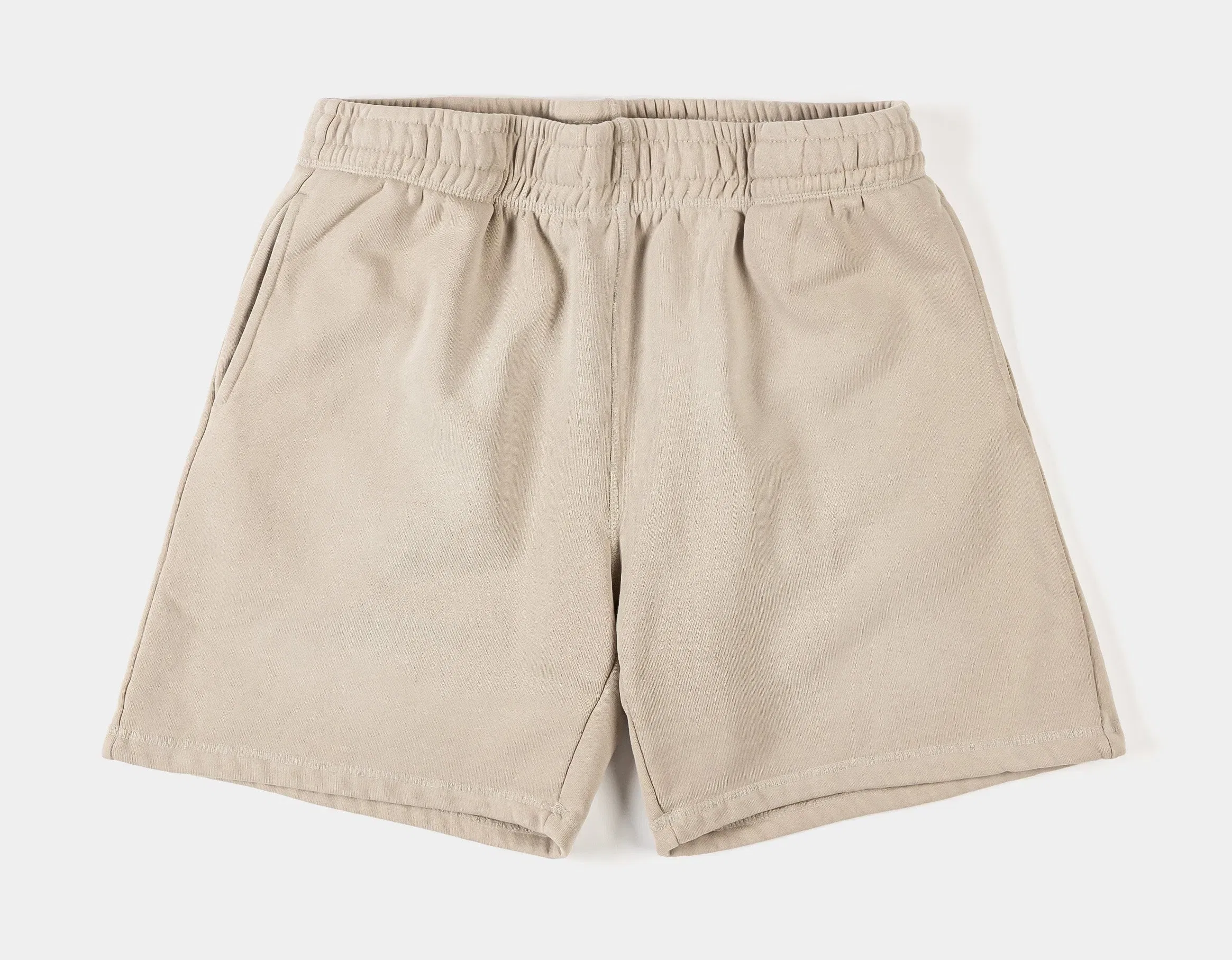 MAISON ARTICLE Washed Fleece Mens Shorts (Beige/Beige)