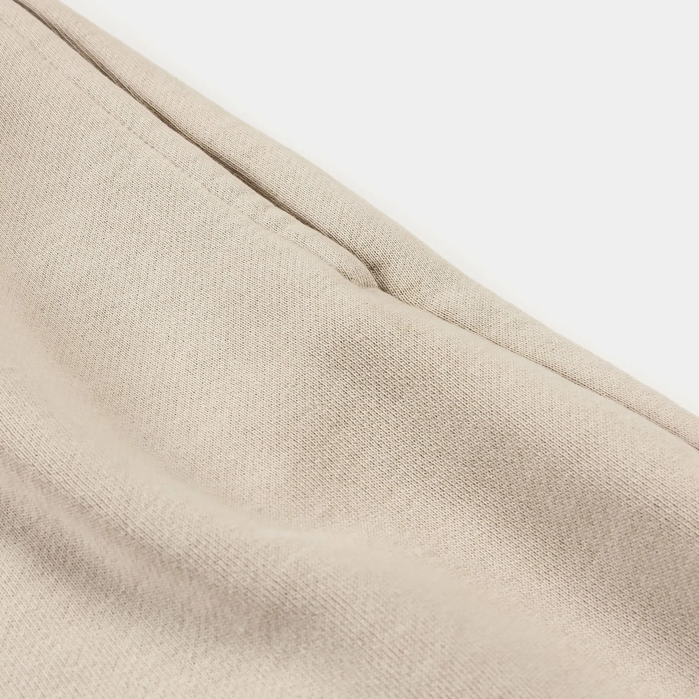 MAISON ARTICLE Washed Fleece Mens Shorts (Beige/Beige)