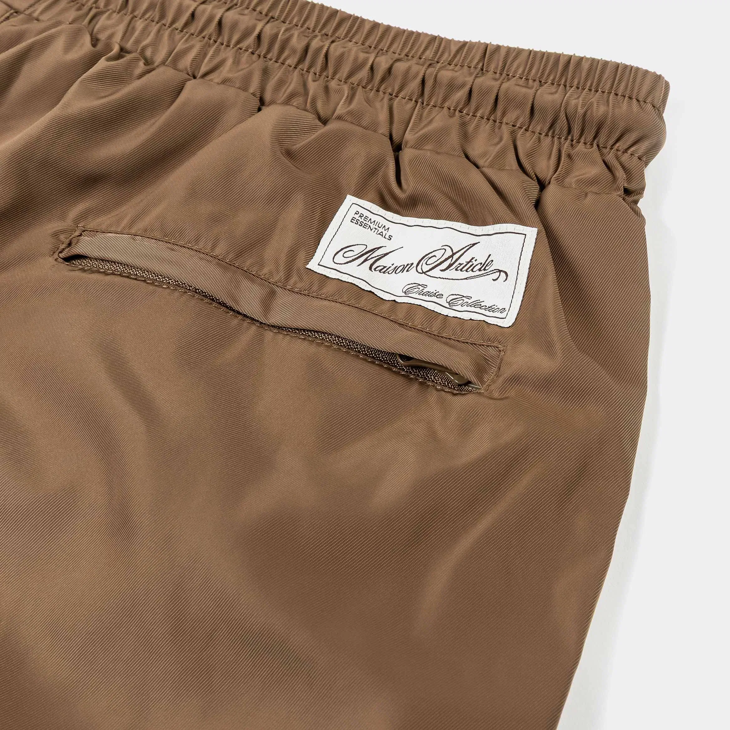MAISON ARTICLE Nylon Hybrid Mens Shorts (Taupe)