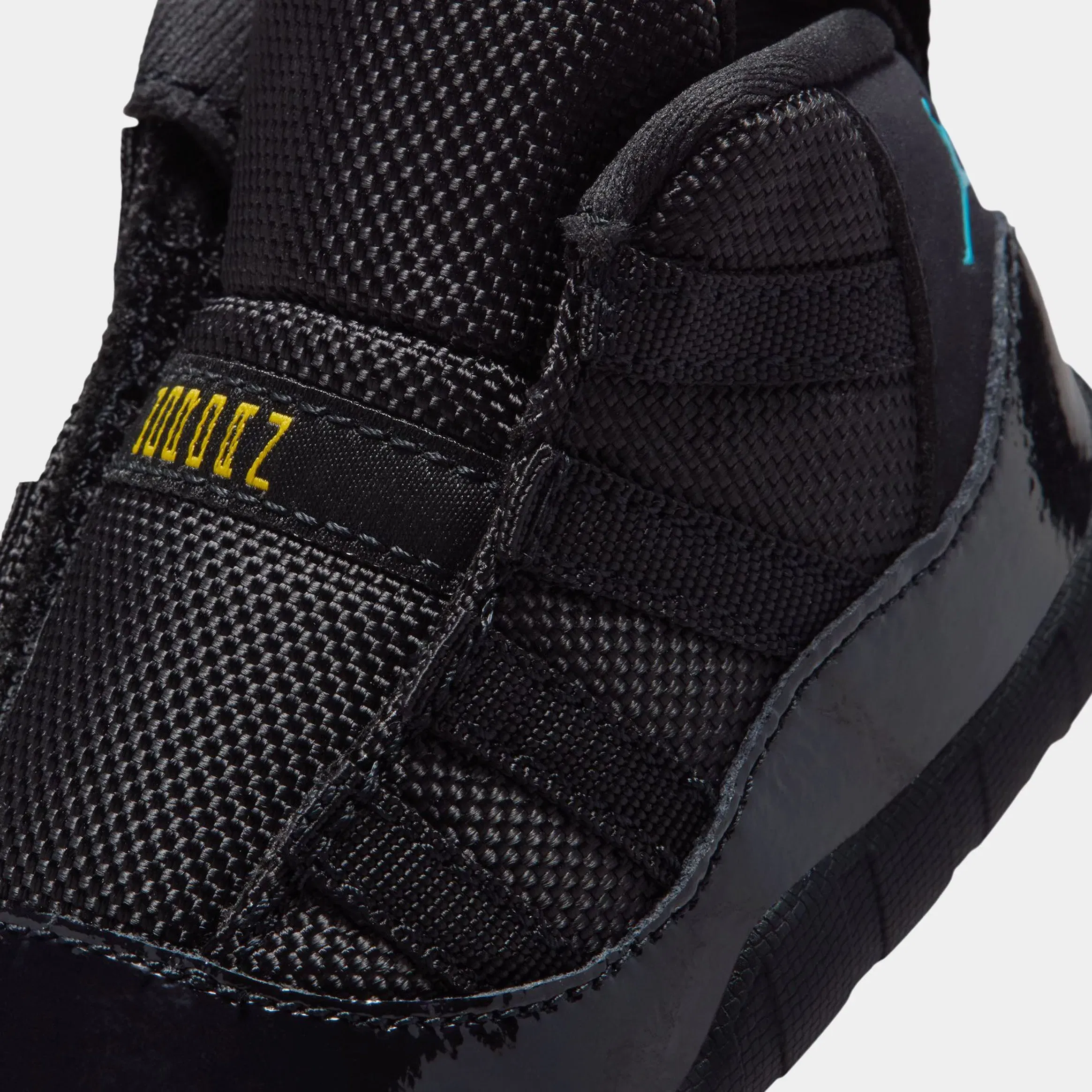 Air Jordan 11 Retro Gamma Infant Crib Bootie Lifestyle Shoes (Black/Gamma Blue/Varsity Maize)