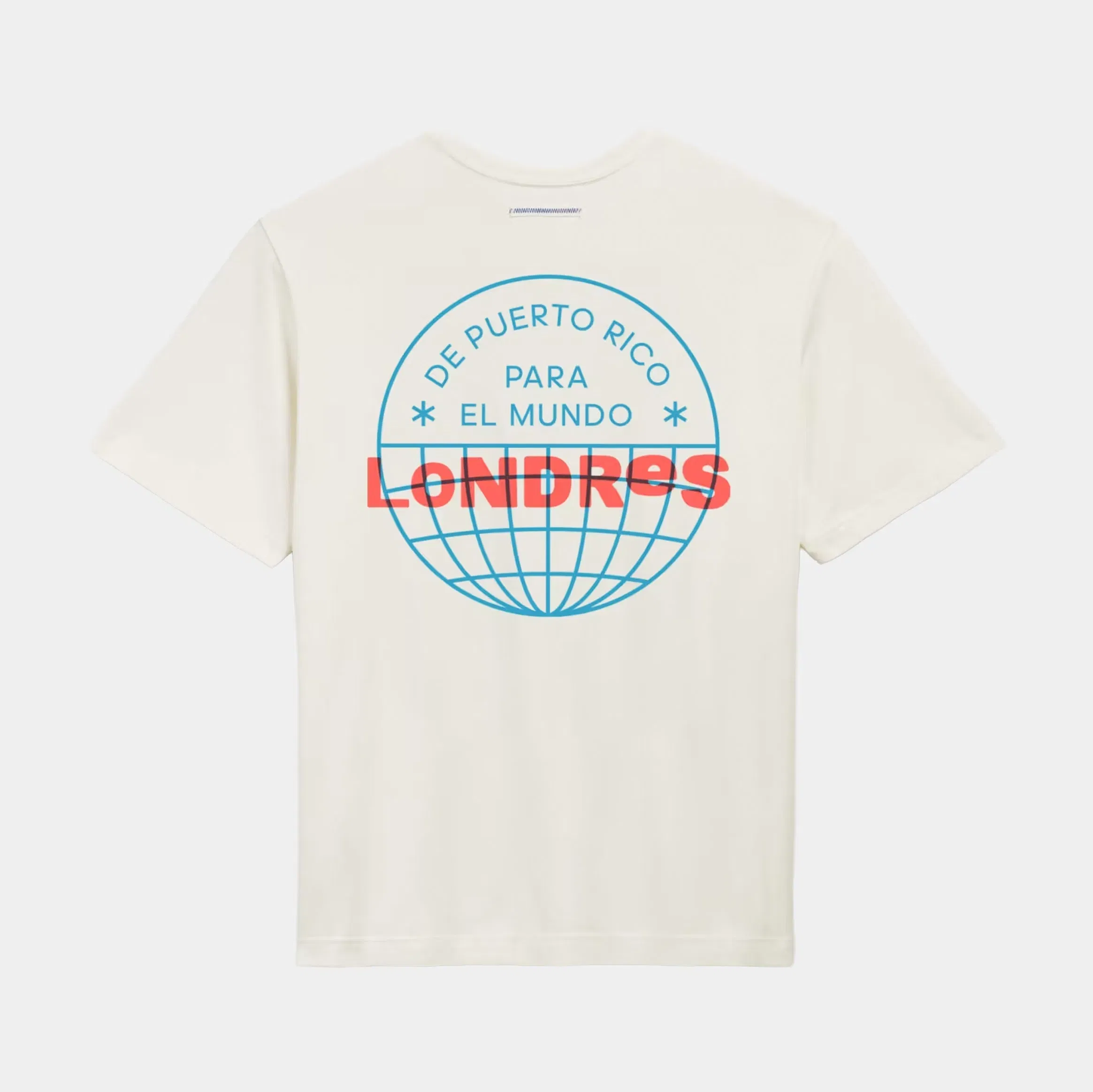 adidas DTMF Bad Bunny Londres Heavyweight Merch Mens Short Sleeve Shirt (Cream White)