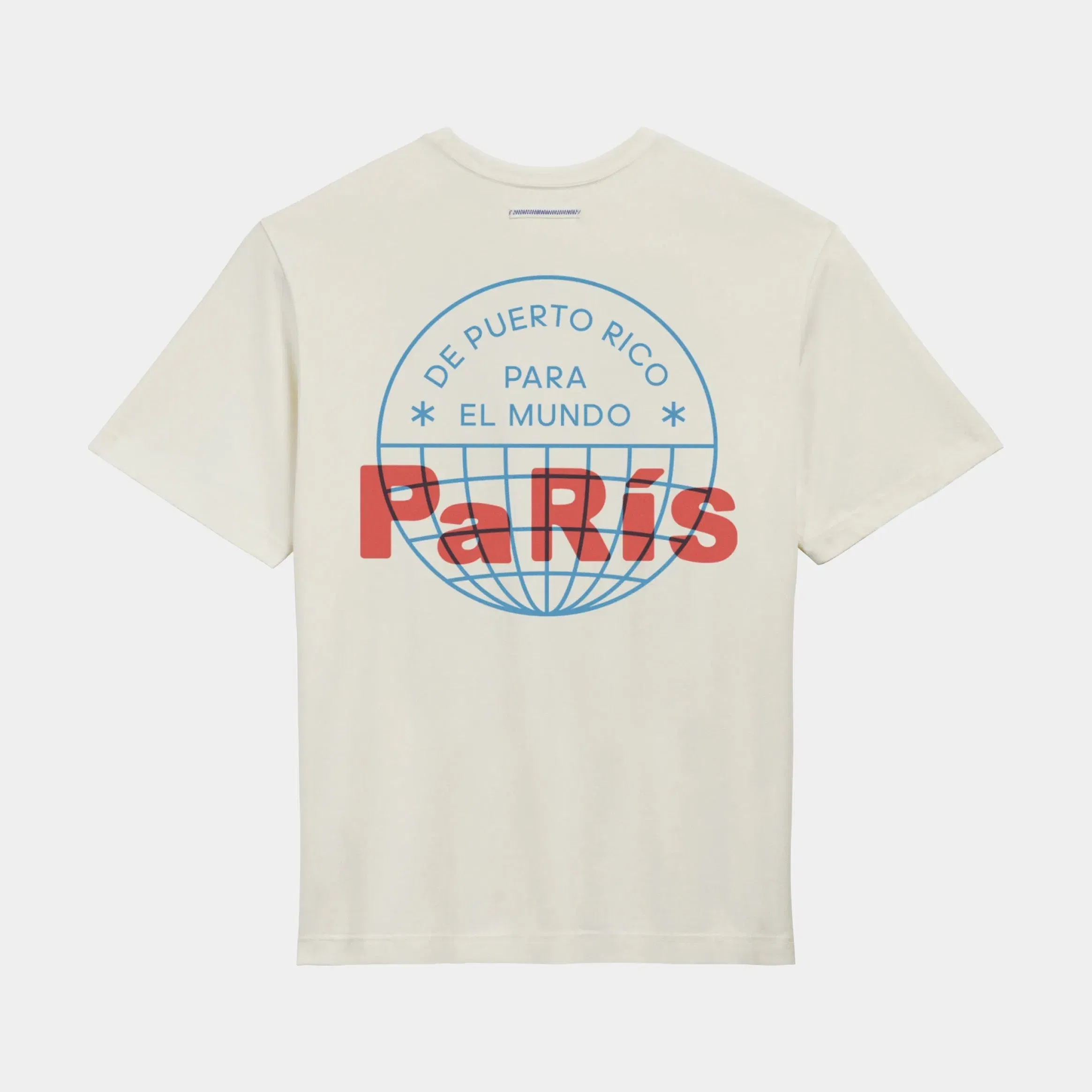 adidas DTMF Bad Bunny Paris Heavyweight Merch Mens Short Sleeve Shirt (Cream White)