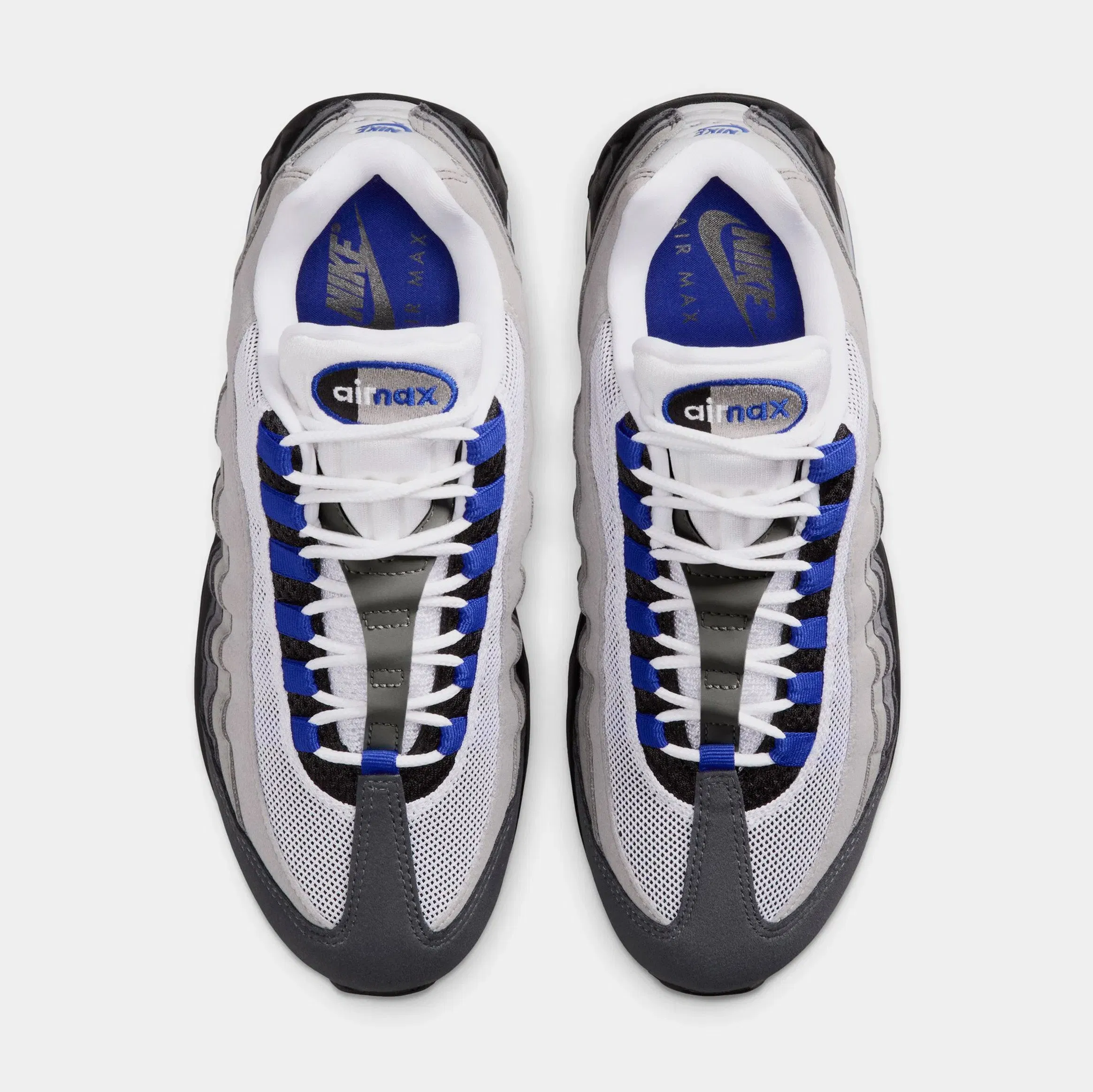 Nike Air Max 95 Big Bubble Old Royal Womens Running Shoes (Black/White/Medium Grey/Old Royal)