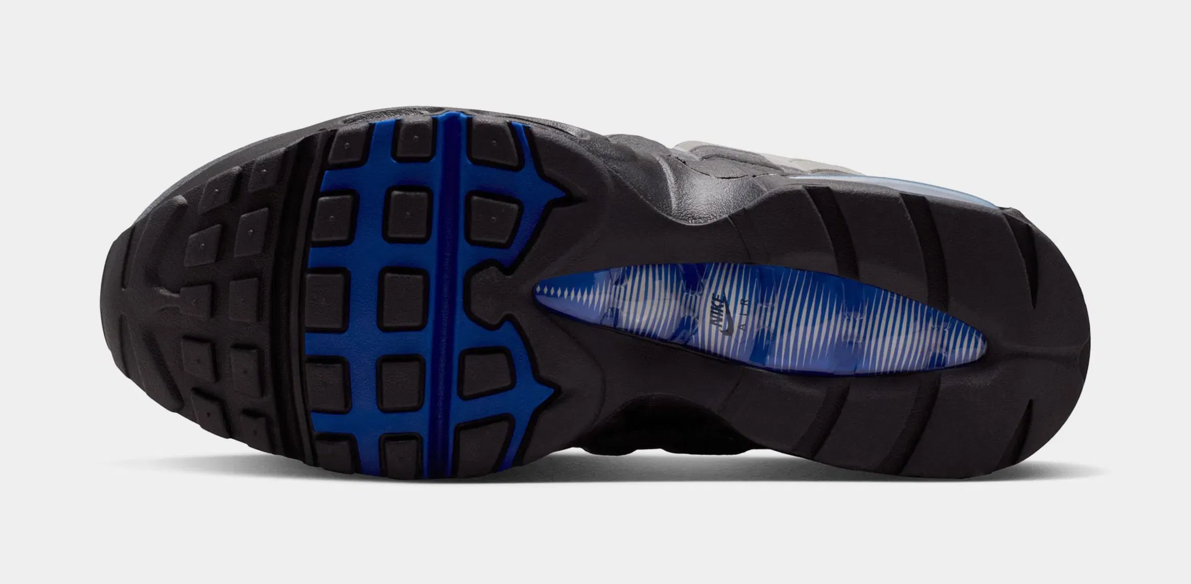 Nike Air Max 95 Big Bubble Old Royal Womens Running Shoes (Black/White/Medium Grey/Old Royal)