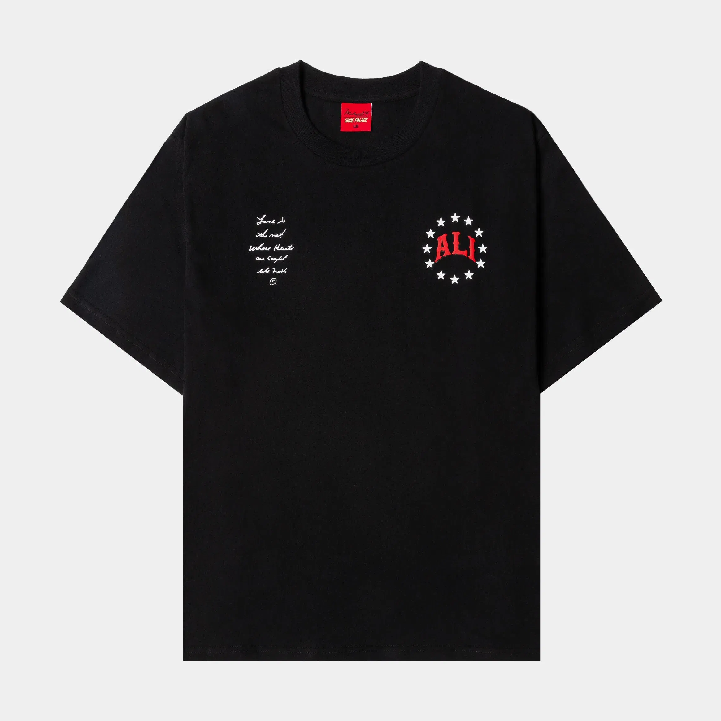 ALI X SP SP x Muhammad Ali Dedication Mens Short Sleeve Shirt (Black/Red)