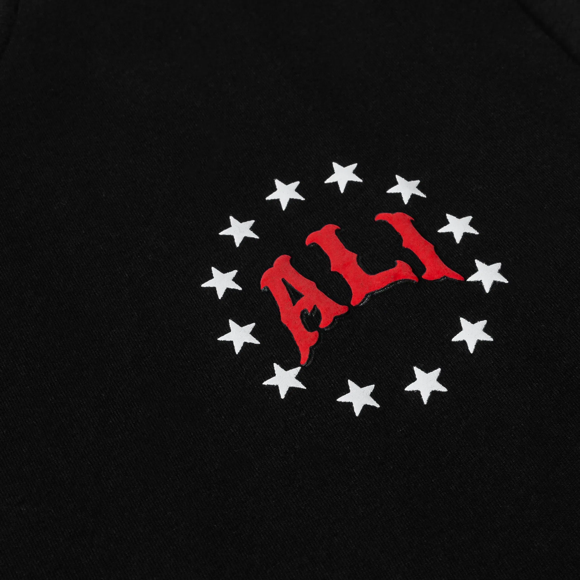 ALI X SP SP x Muhammad Ali Dedication Mens Short Sleeve Shirt (Black/Red)