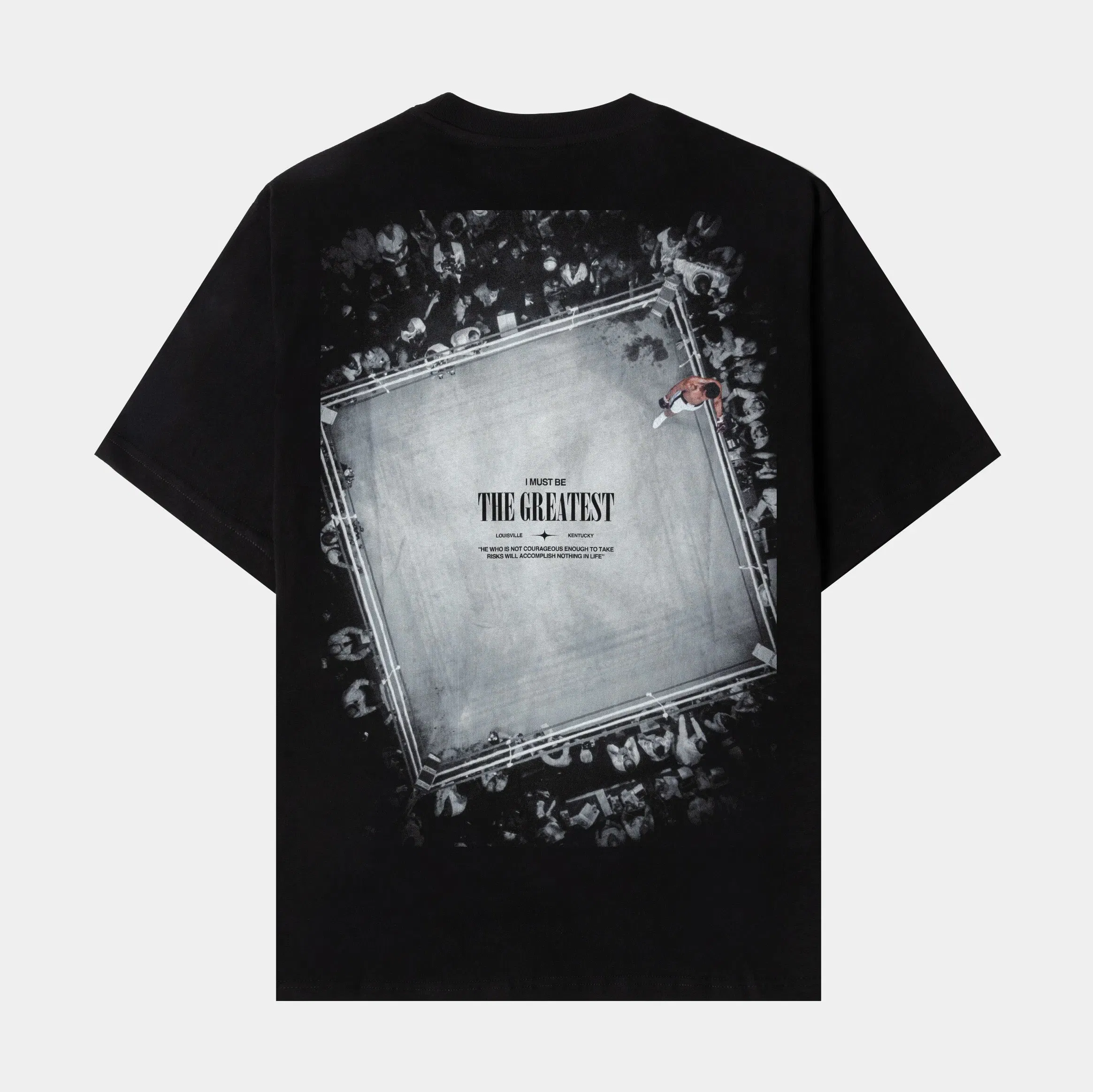 ALI X SP SP x Muhammad Ali Ring Mens Short Sleeve Shirt (Black/White)