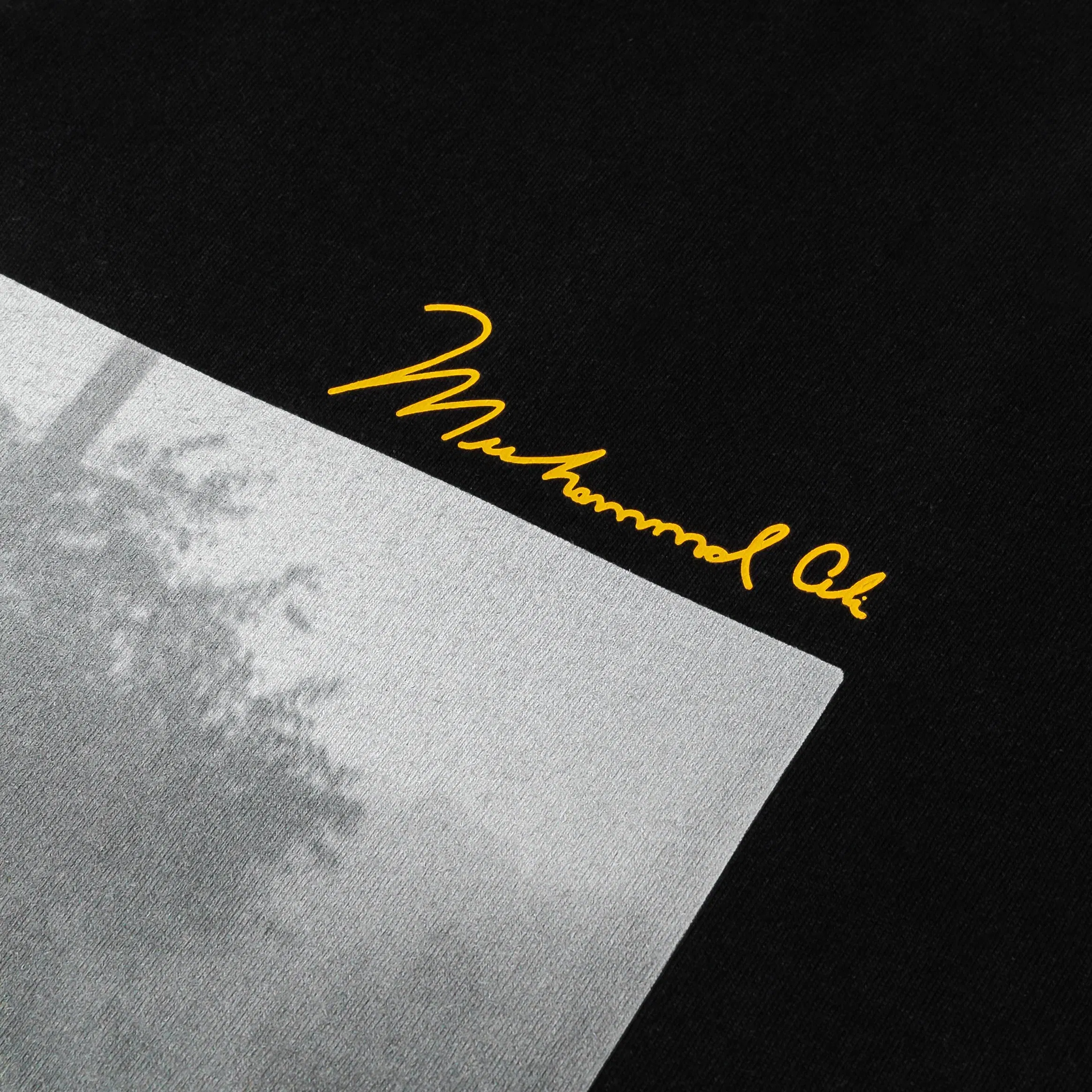 ALI X SP SP x Muhammad Ali Greatness Forever Mens Short Sleeve Shirt (Black/Yellow)