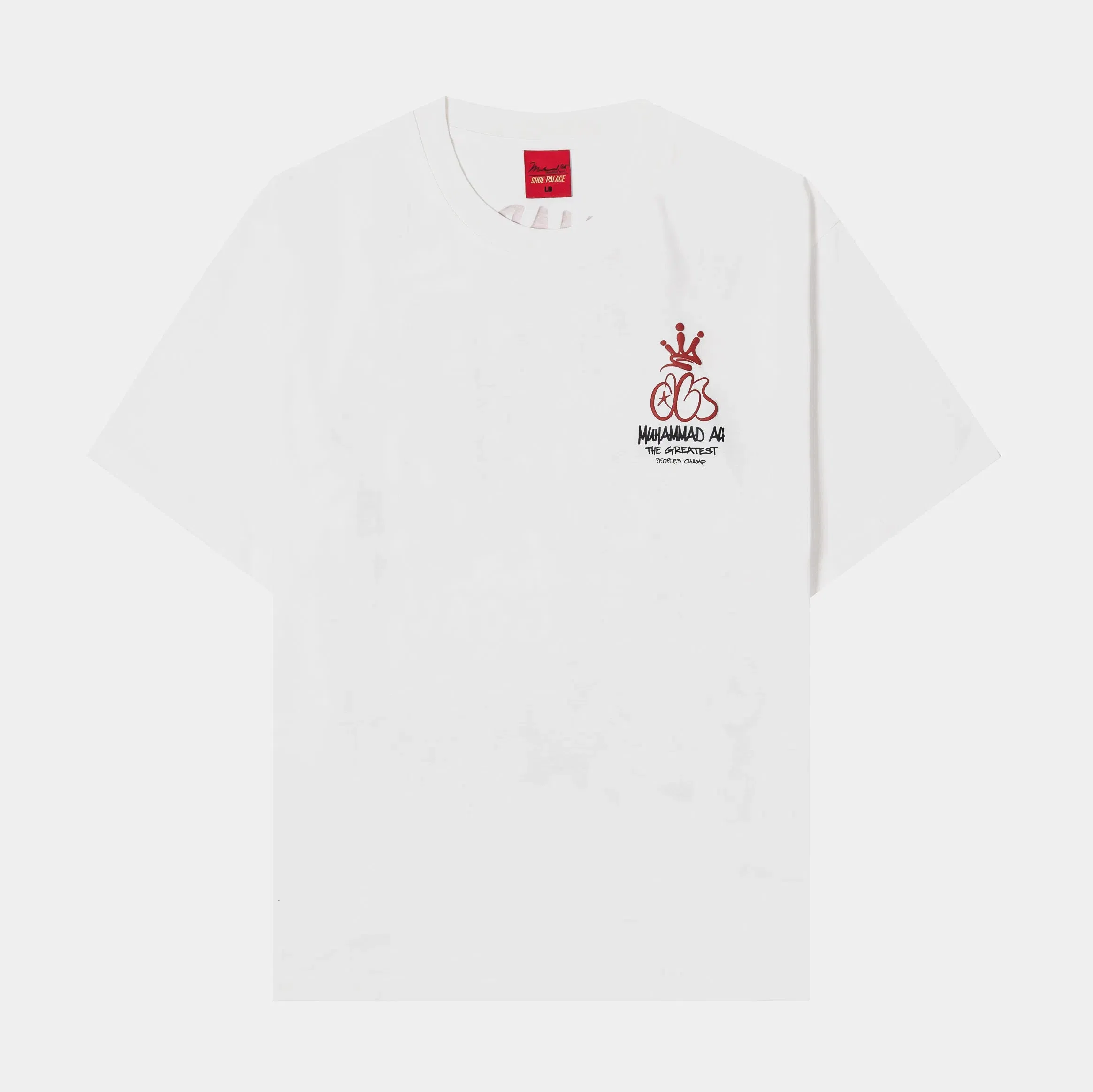 ALI X SP SP x Muhammad Ali Graffiti Mens Short Sleeve Shirt (White/Red)