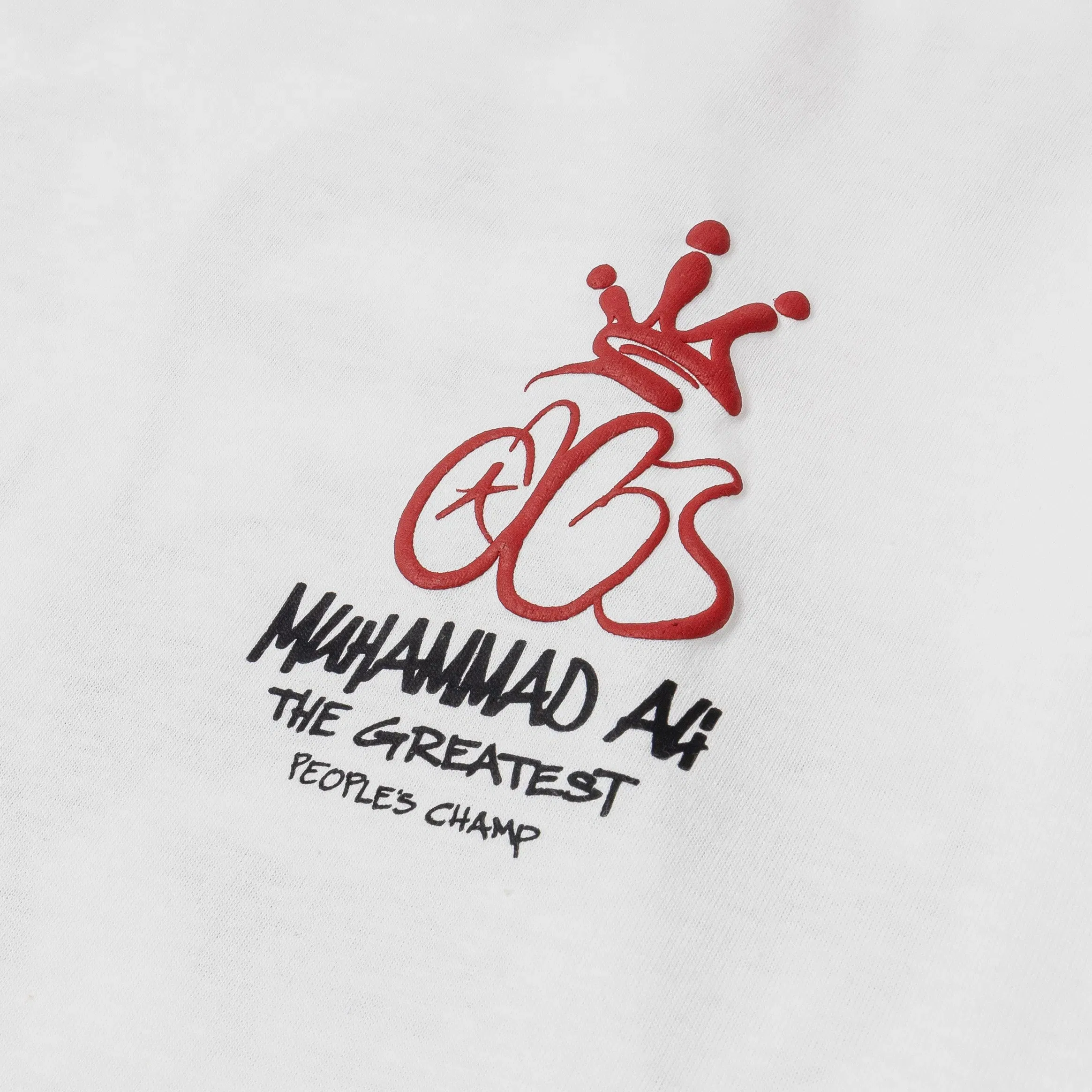 ALI X SP SP x Muhammad Ali Graffiti Mens Short Sleeve Shirt (White/Red)