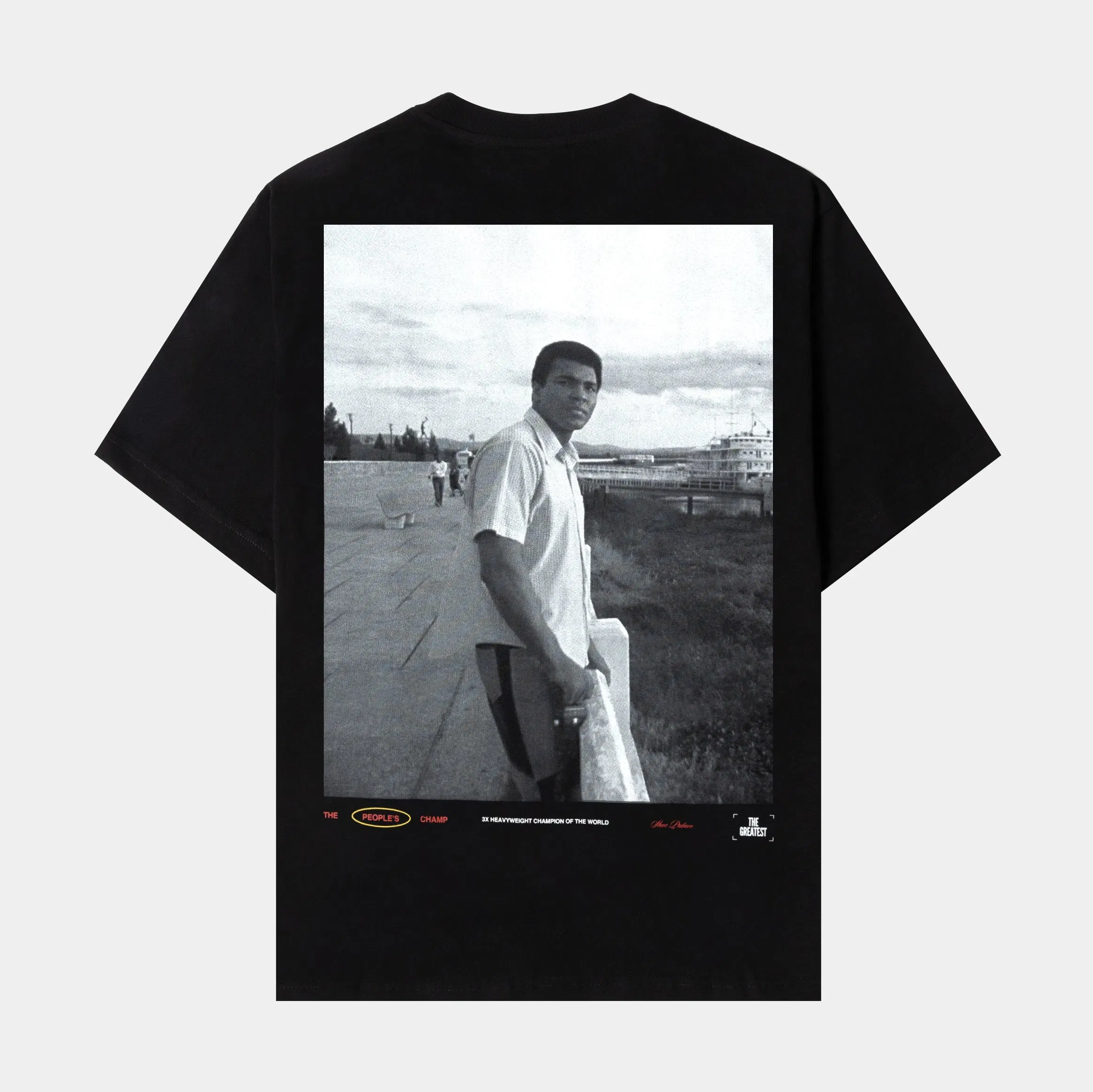 ALI X SP SP x Muhammad Ali People's Champ Mens Short Sleeve Shirt (Black/White)