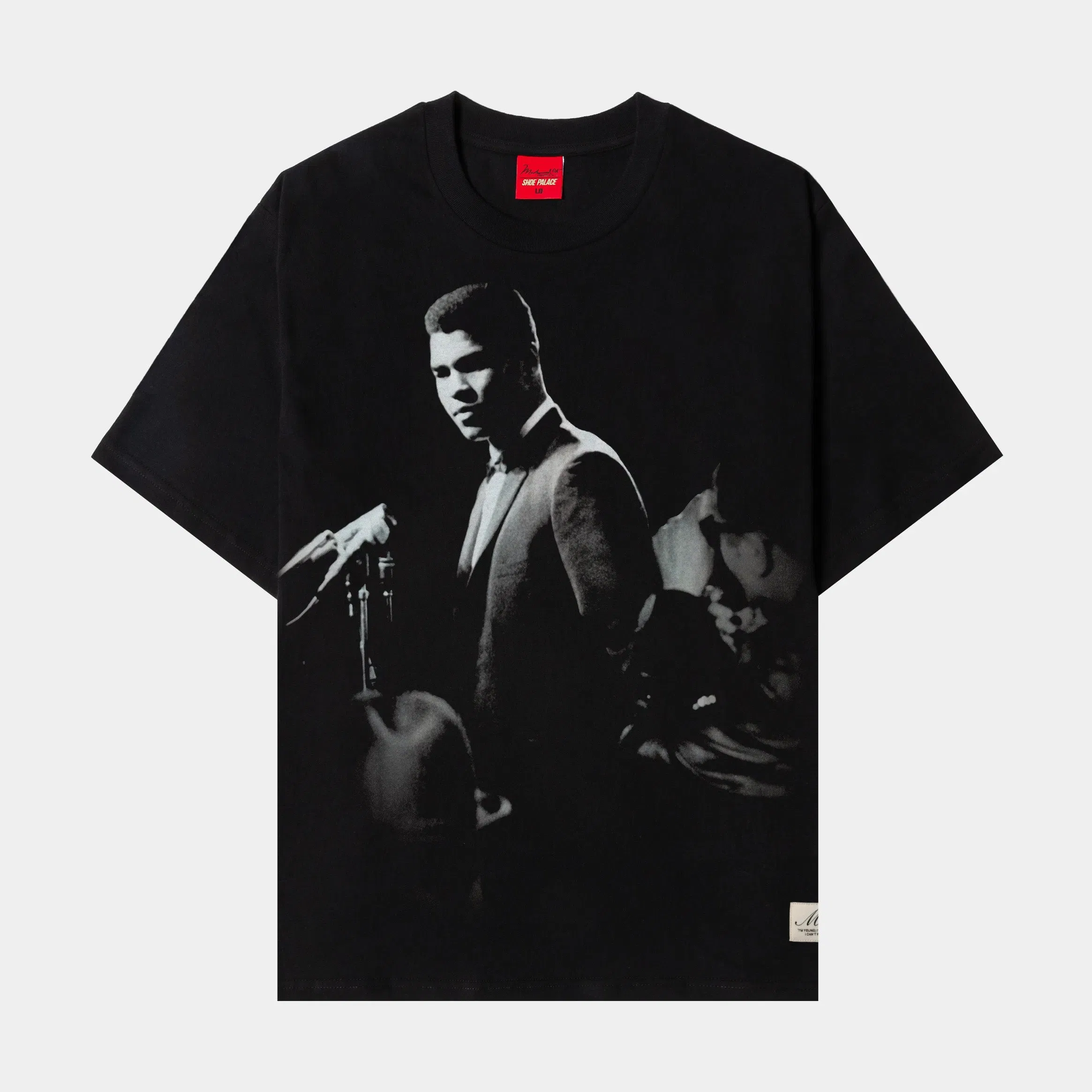 ALI X SP SP x Muhammad Ali Portrait Mens Short Sleeve Shirt (Black/White)