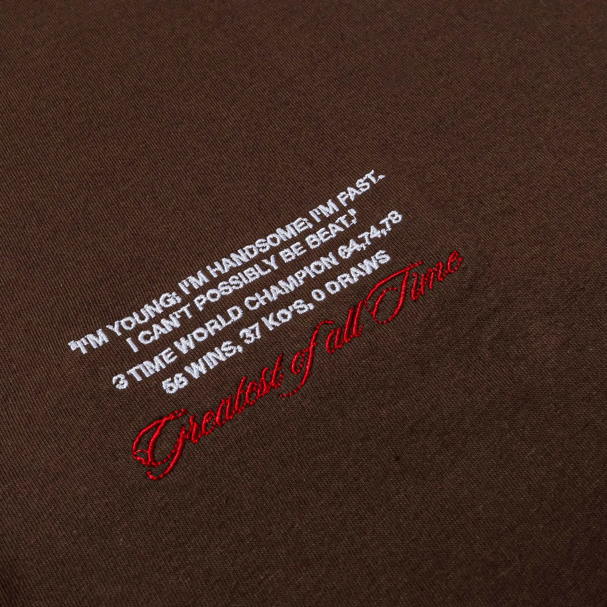 ALI X SP SP x Muhammad Ali Collage Mens Short Sleeve Shirt (Brown/White)