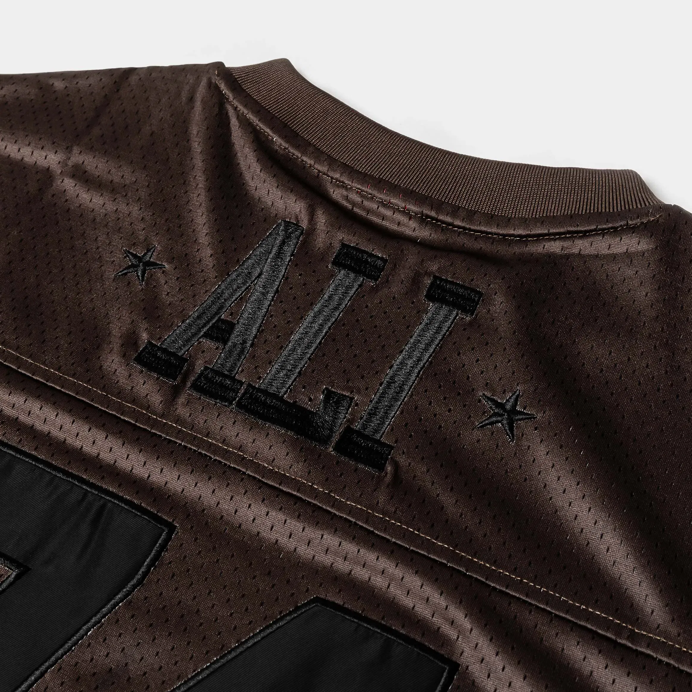 ALI X SP SP x Muhammad Ali 74 Mesh Mens Jersey (Brown/Black)
