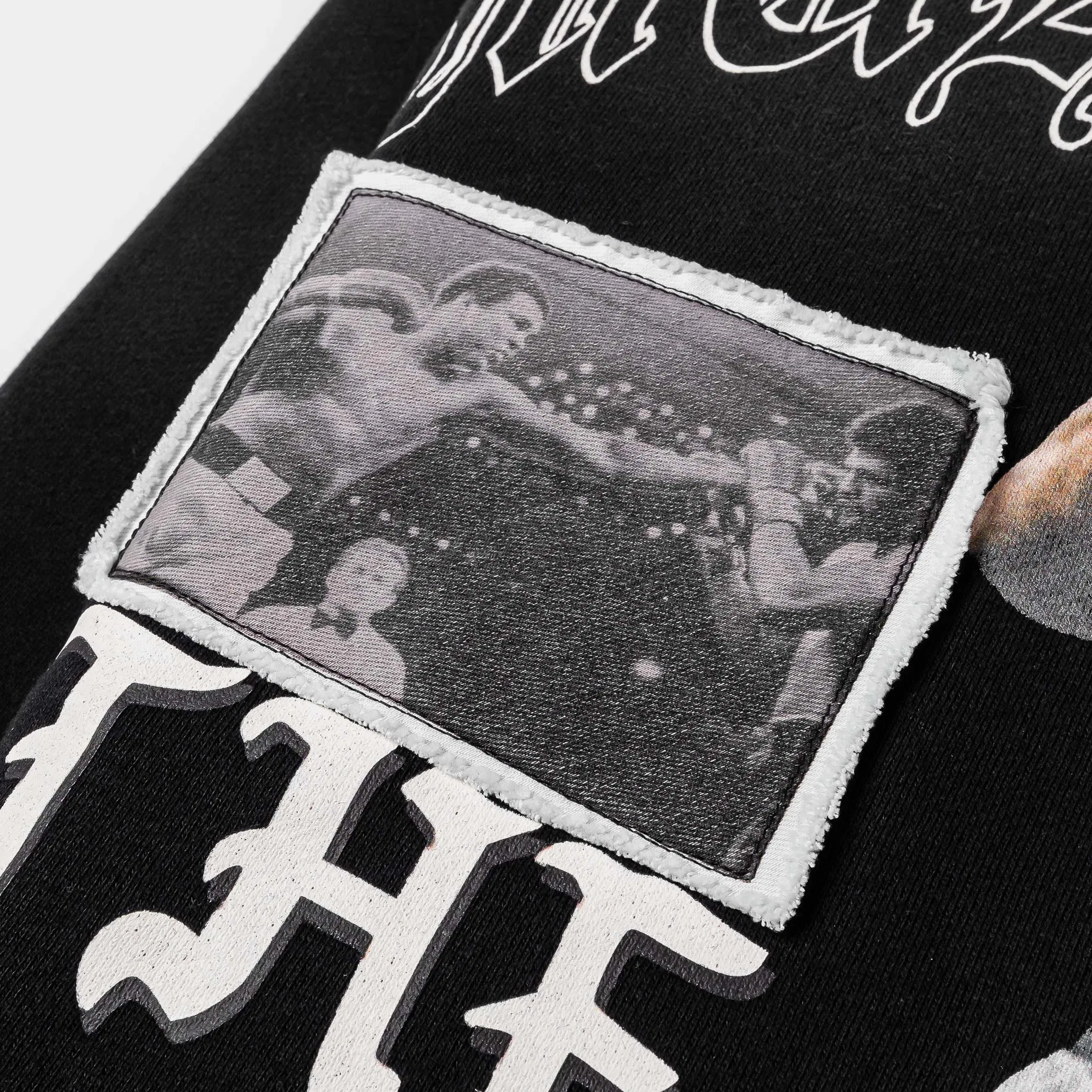 ALI X SP SP x Muhammad Ali Boxer Washed Pullover Mens Hoodie (Black/White)