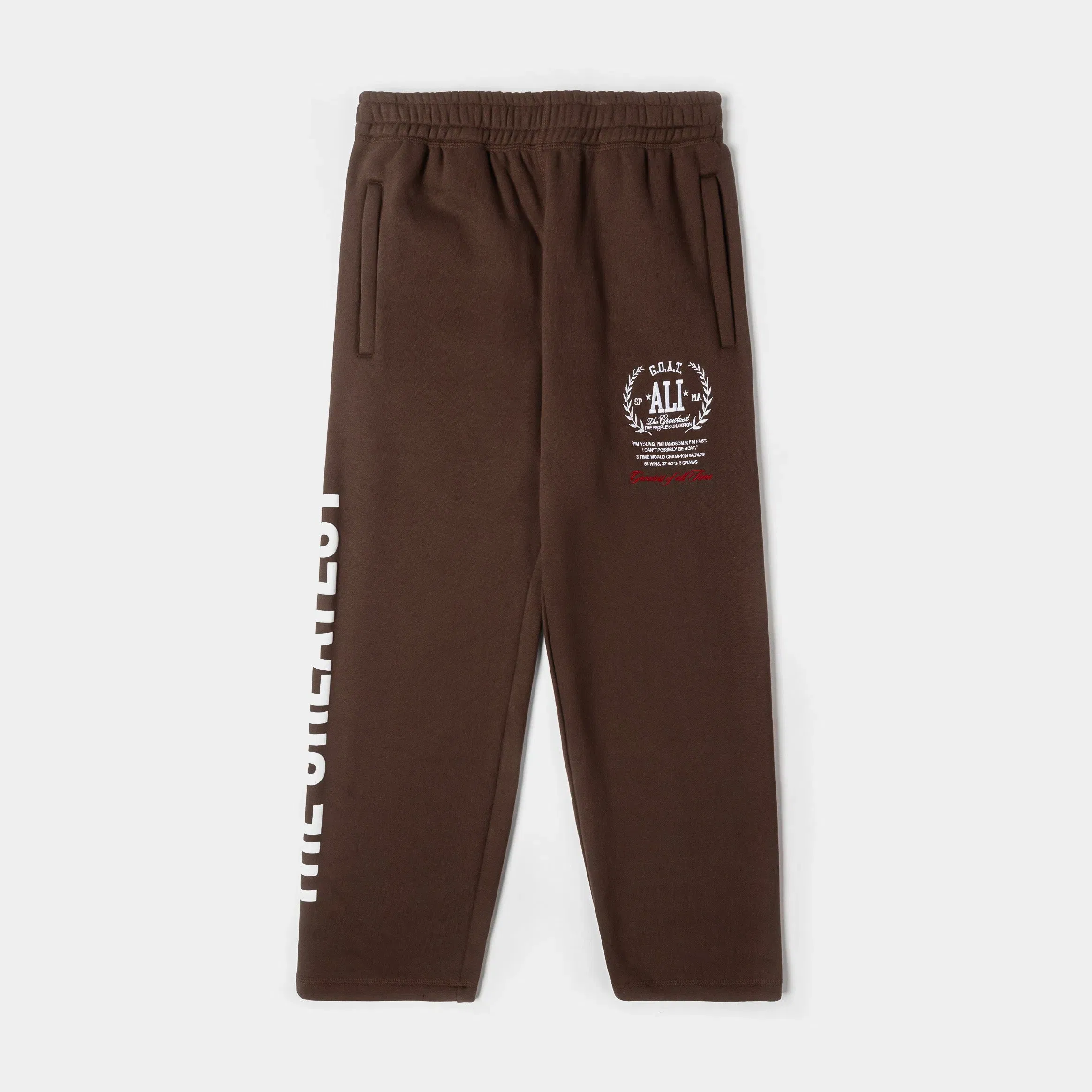 ALI X SP SP x Muhammad Ali Greatest Mens Sweatpants (Brown/White)