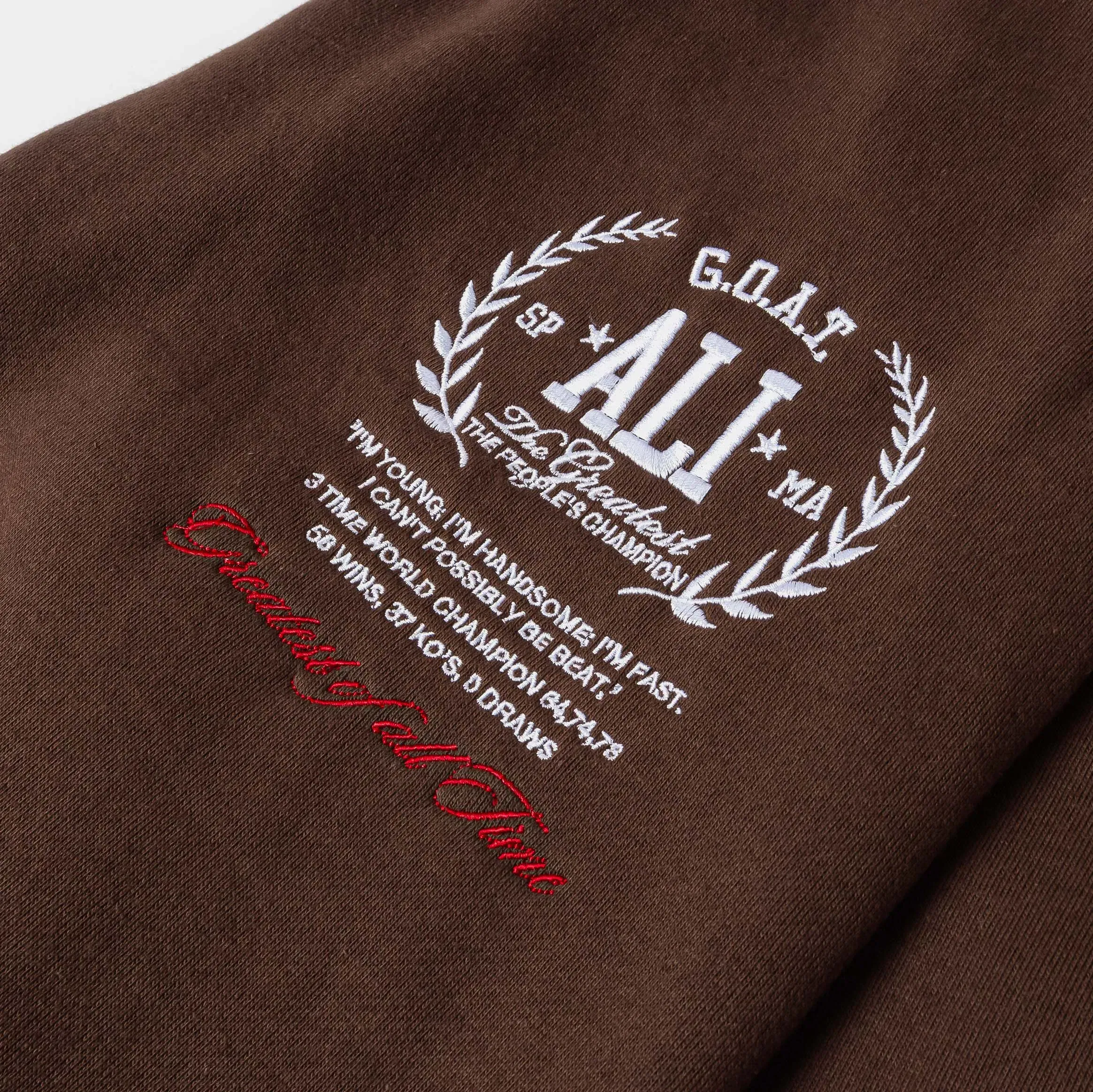 ALI X SP SP x Muhammad Ali Greatest Mens Sweatpants (Brown/White)