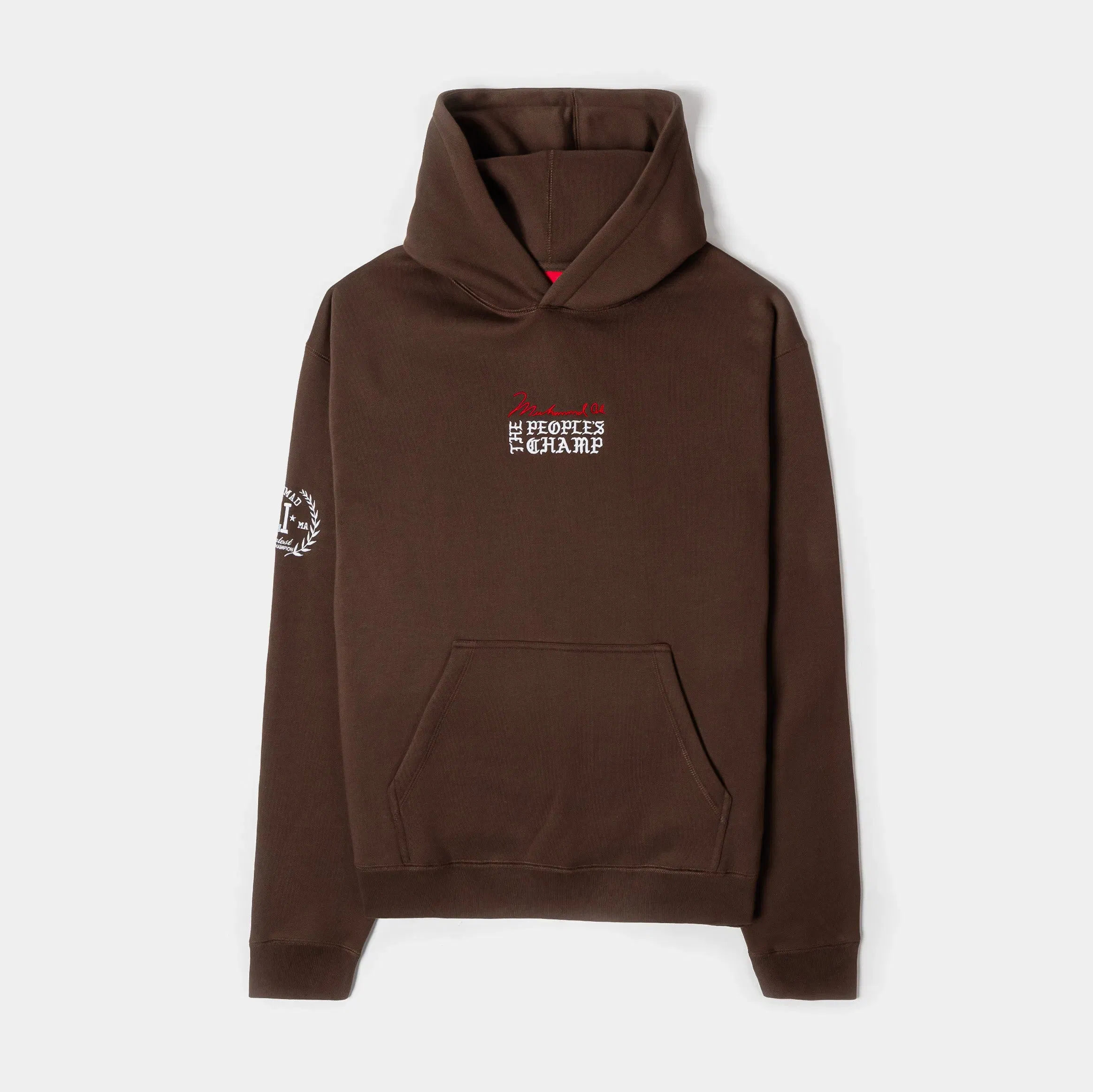 ALI X SP SP x Muhammad Ali People's Champ Pullover Mens Hoodie (Brown/White)