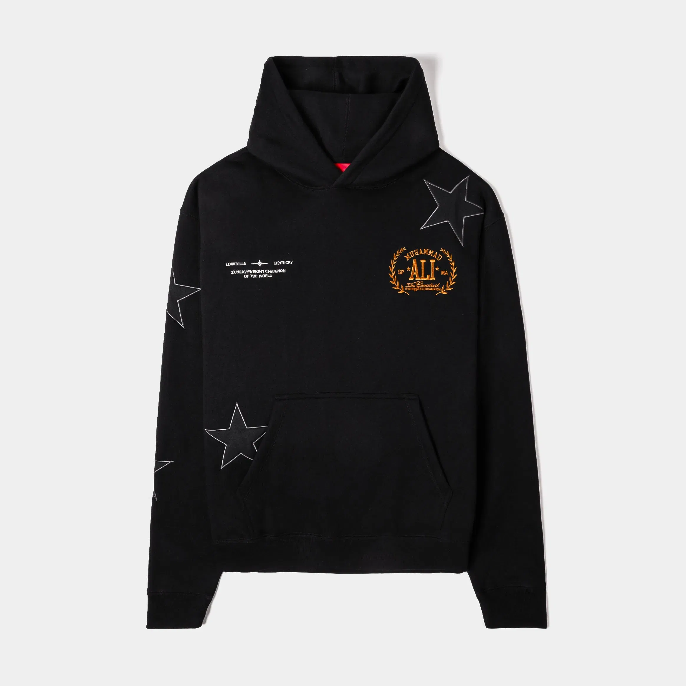 ALI X SP SP x Muhammad Ali Stars Pullover Mens Hoodie (Black/White)