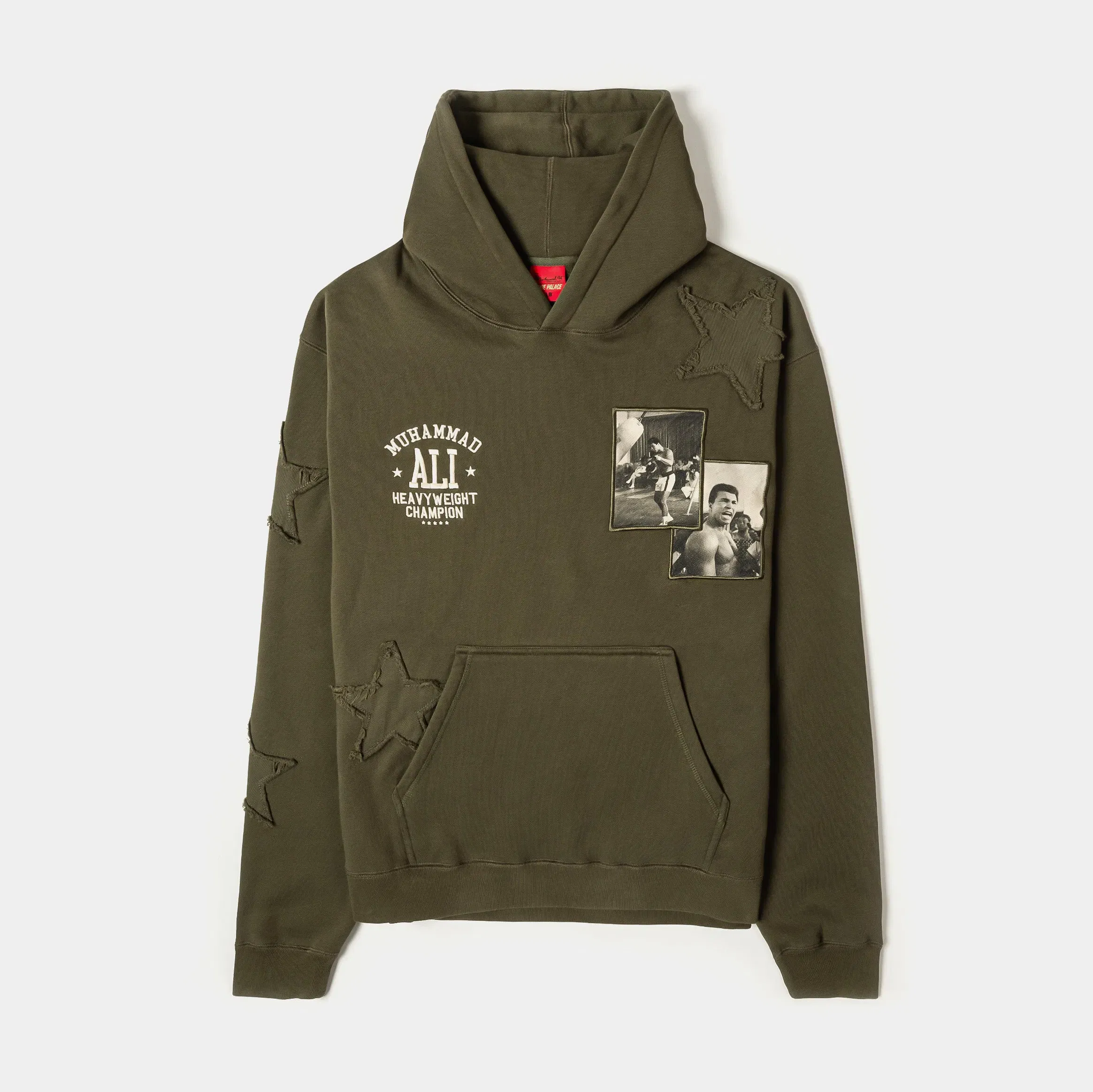 ALI X SP SP x Muhammad Ali Butterfly Pullover Mens Hoodie (Green/Red)
