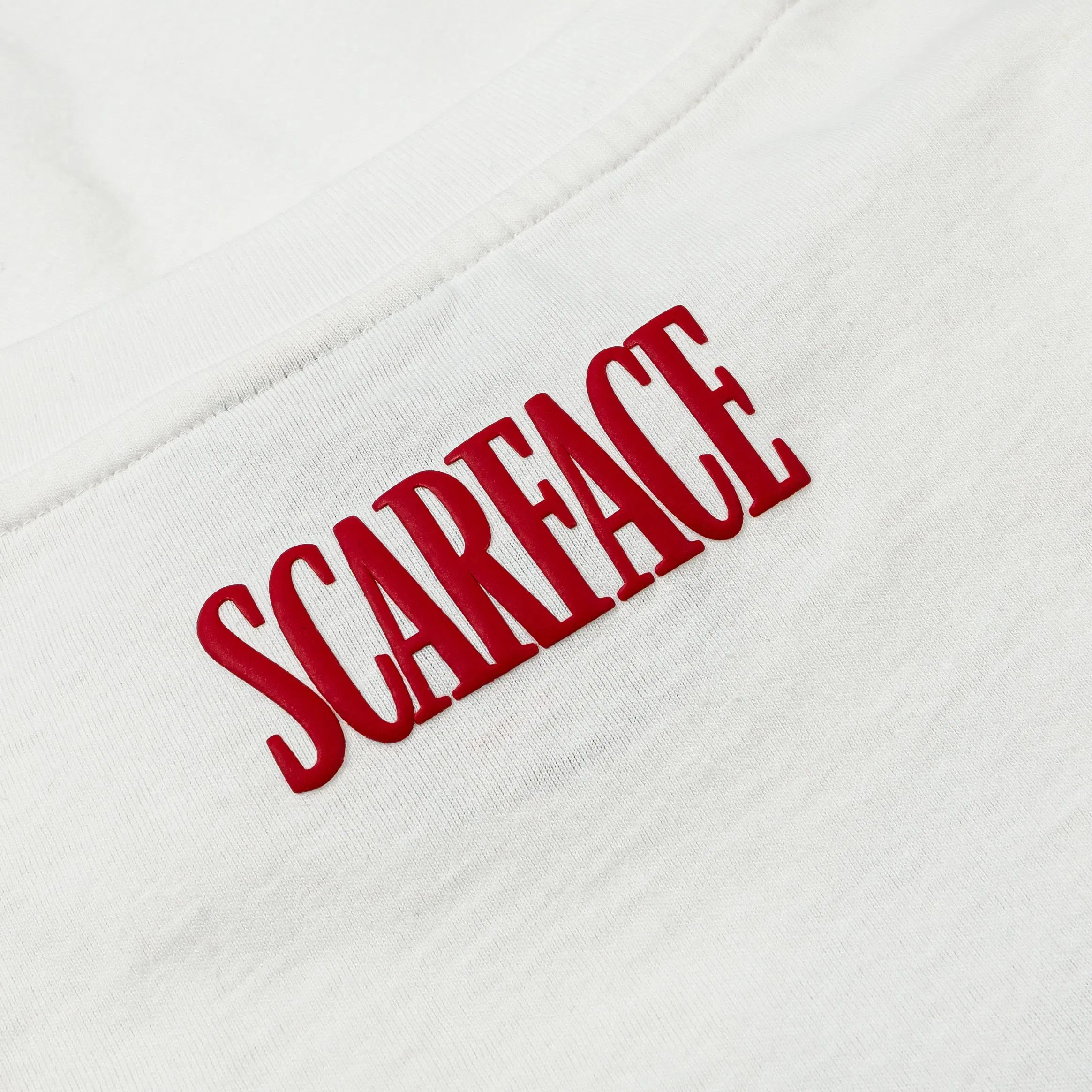 SCARFACE X SP SP x Scarface Money First Mens Short Sleeve Shirt (White/Red)