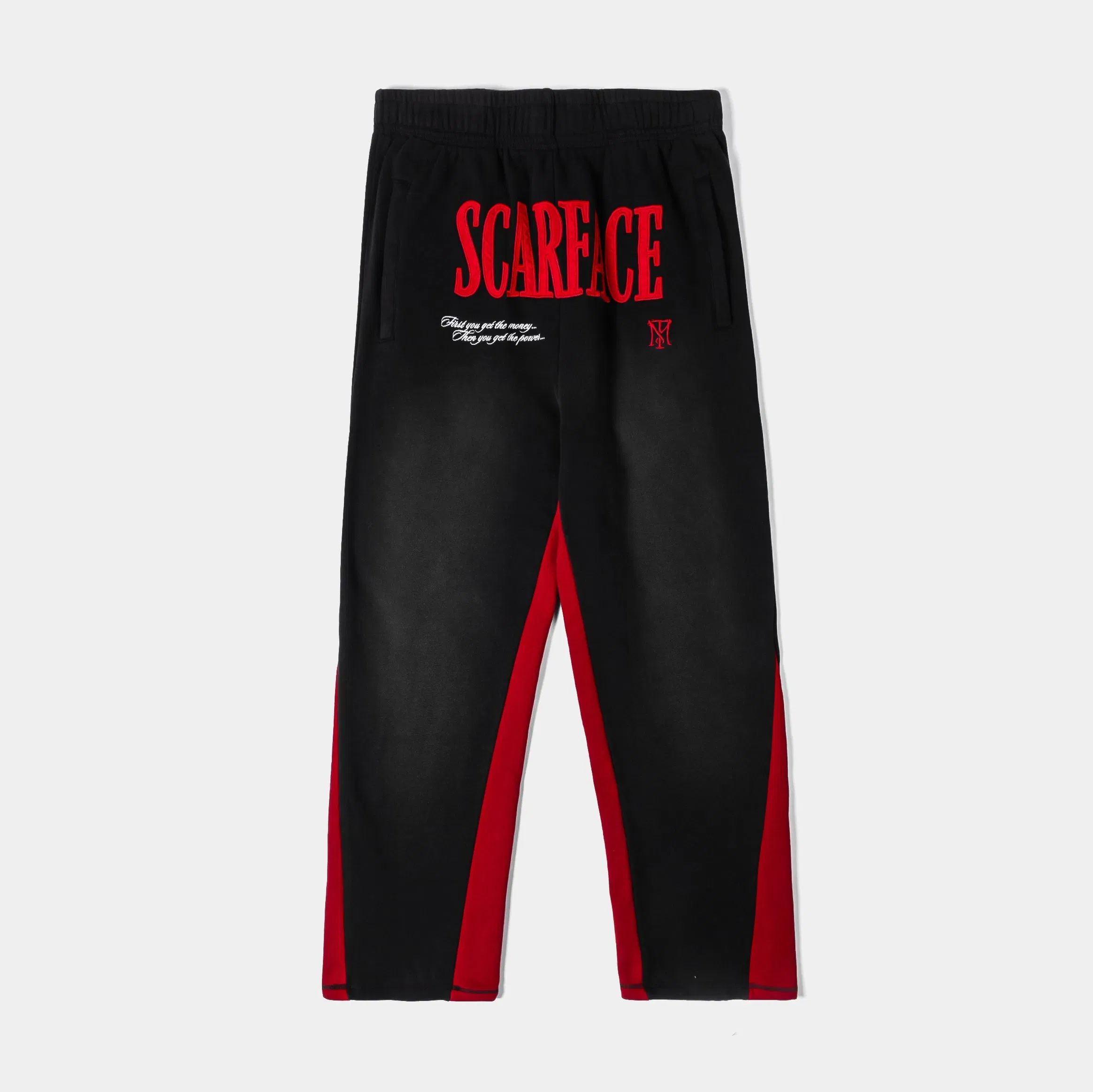 SCARFACE X SP SP x Scarface Power Fleece Mens Sweatpants (Black/Red)