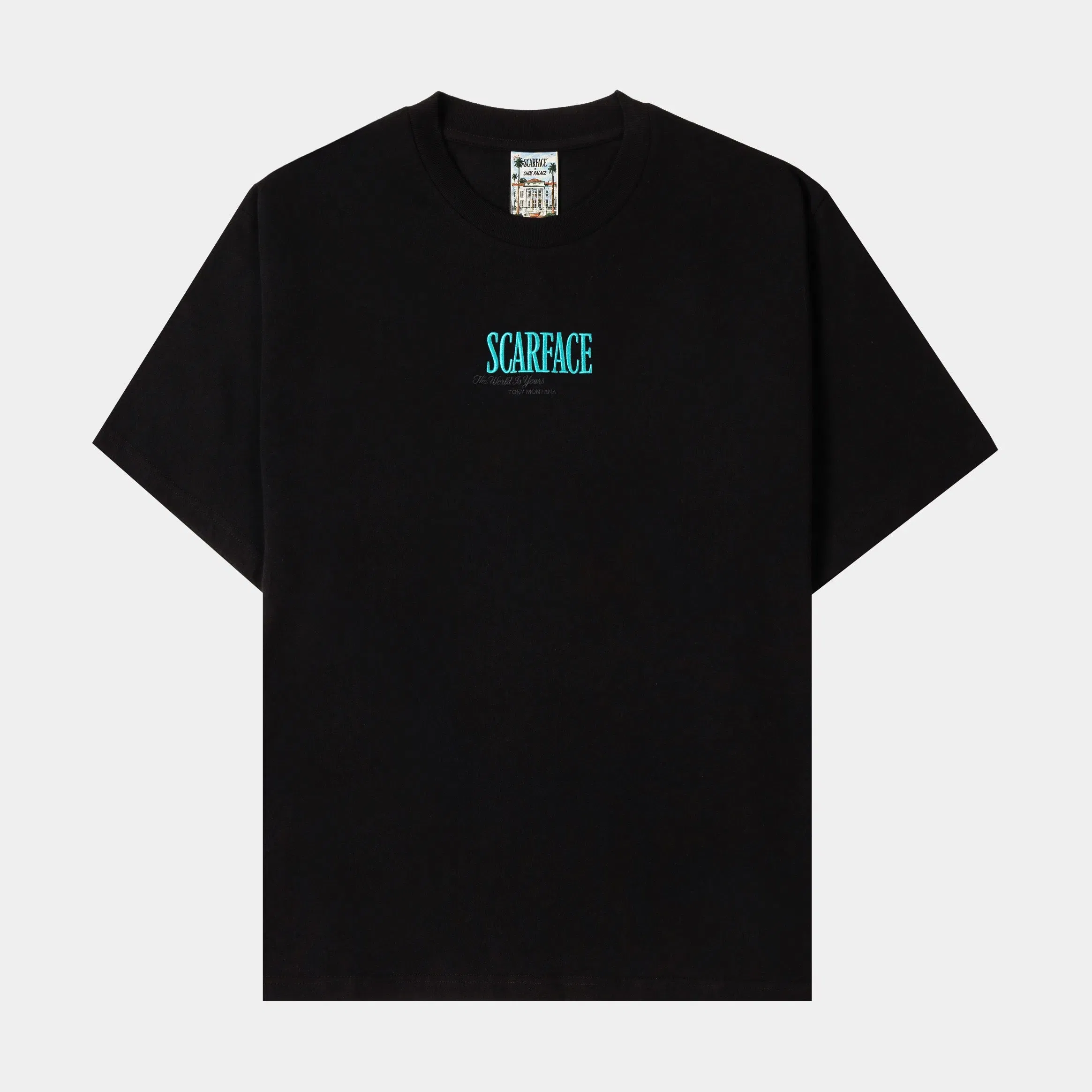 SCARFACE X SP SP x Scarface Power Mens Short Sleeve Shirt (Black/Blue)