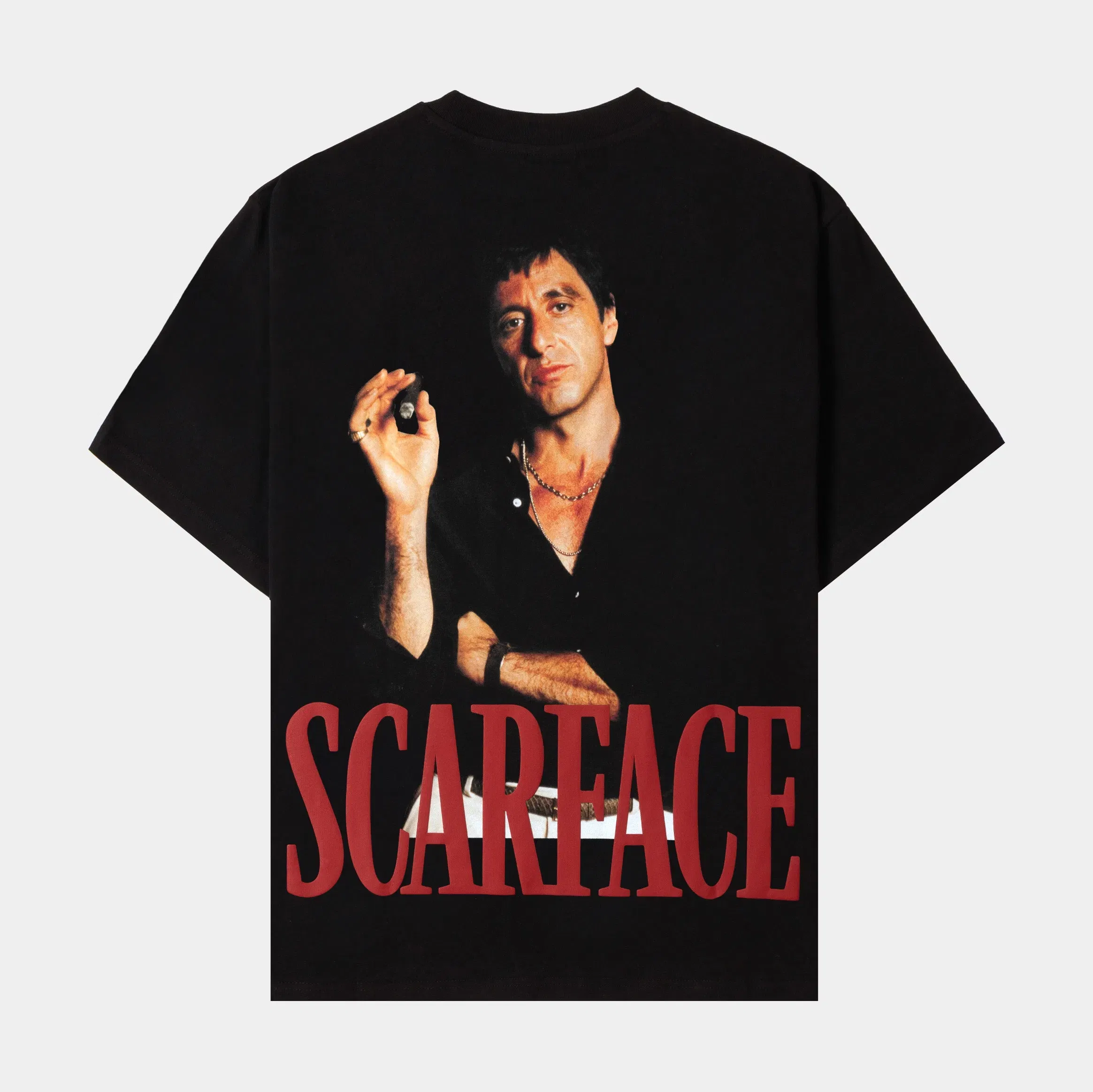 SCARFACE X SP SP x Scarface The World Is Yours Mens Short Sleeve Shirt (Black/Red)
