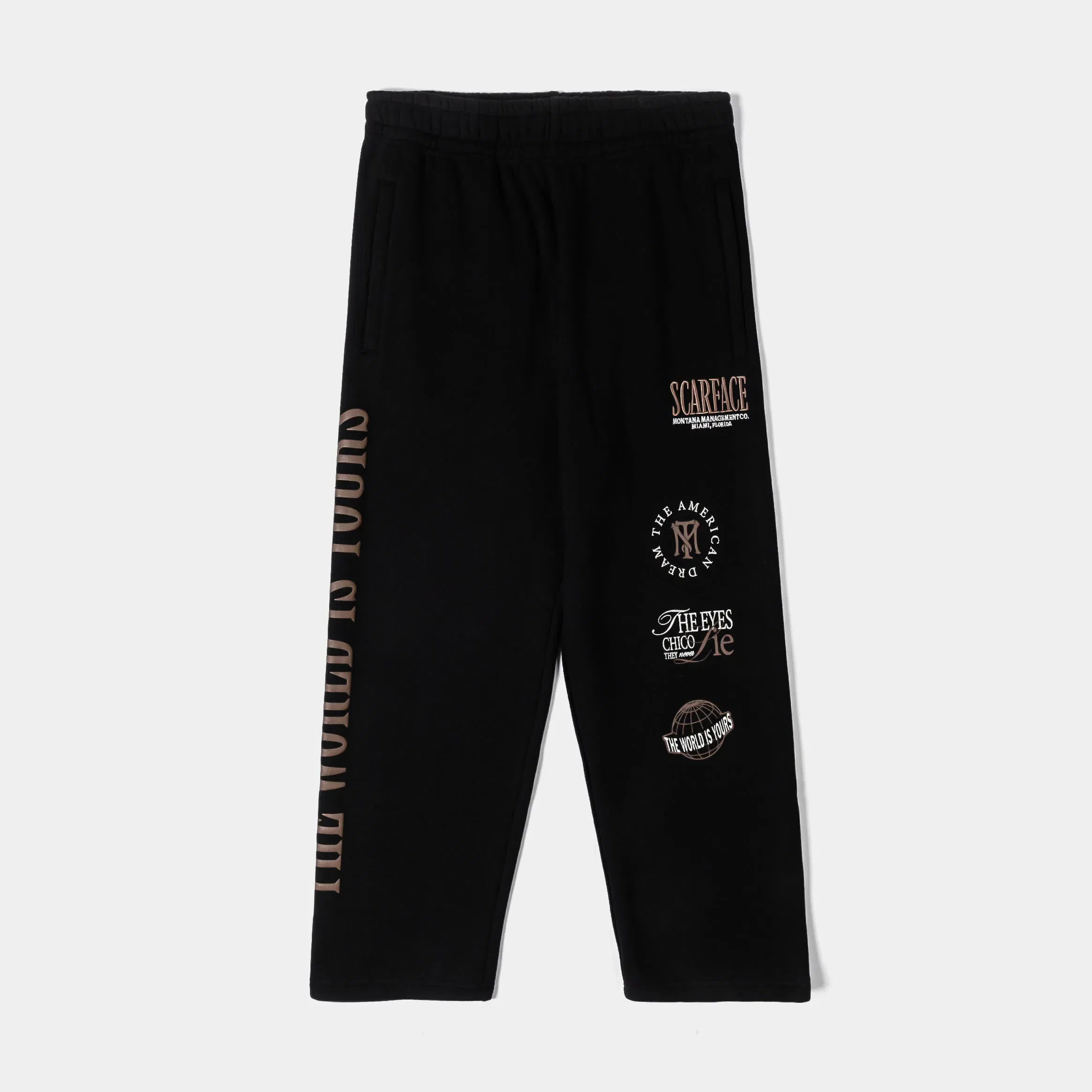SCARFACE X SP SP x Scarface Chico Fleece Mens Sweatpants (Black/Taupe)