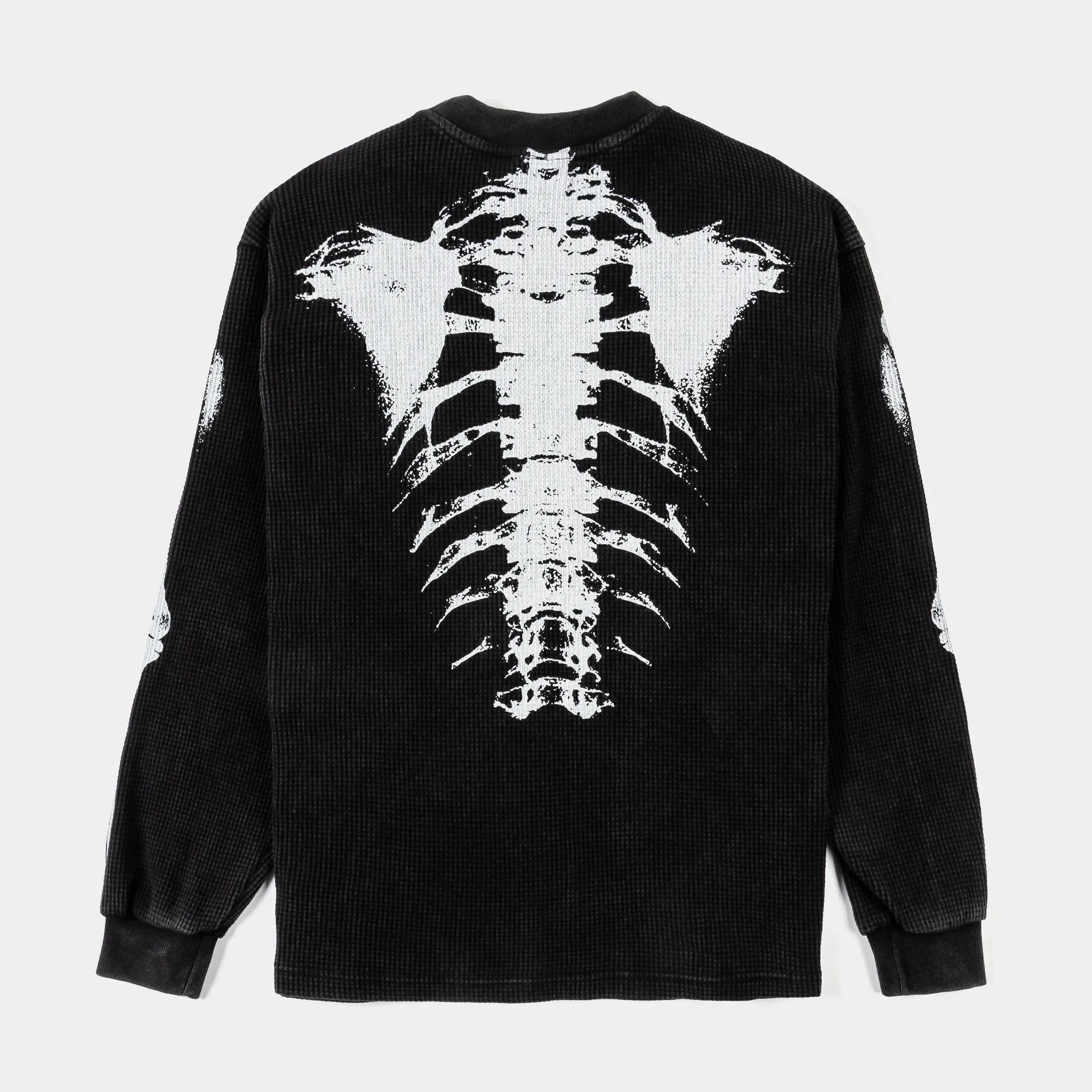 MAISON ARTICLE Skeleton Thermal Mens Long Sleeve Shirt (Black)
