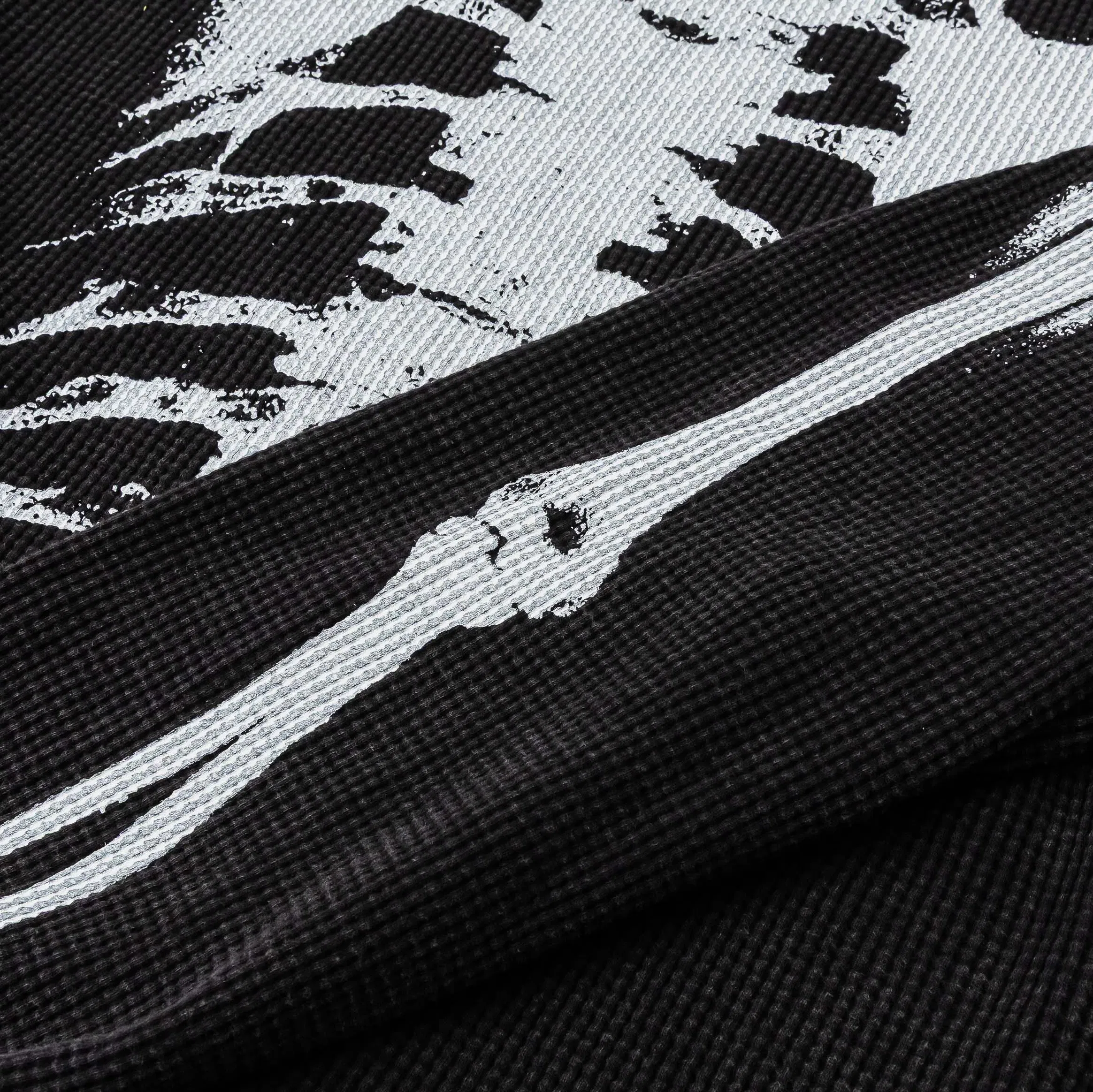 MAISON ARTICLE Skeleton Thermal Mens Long Sleeve Shirt (Black)