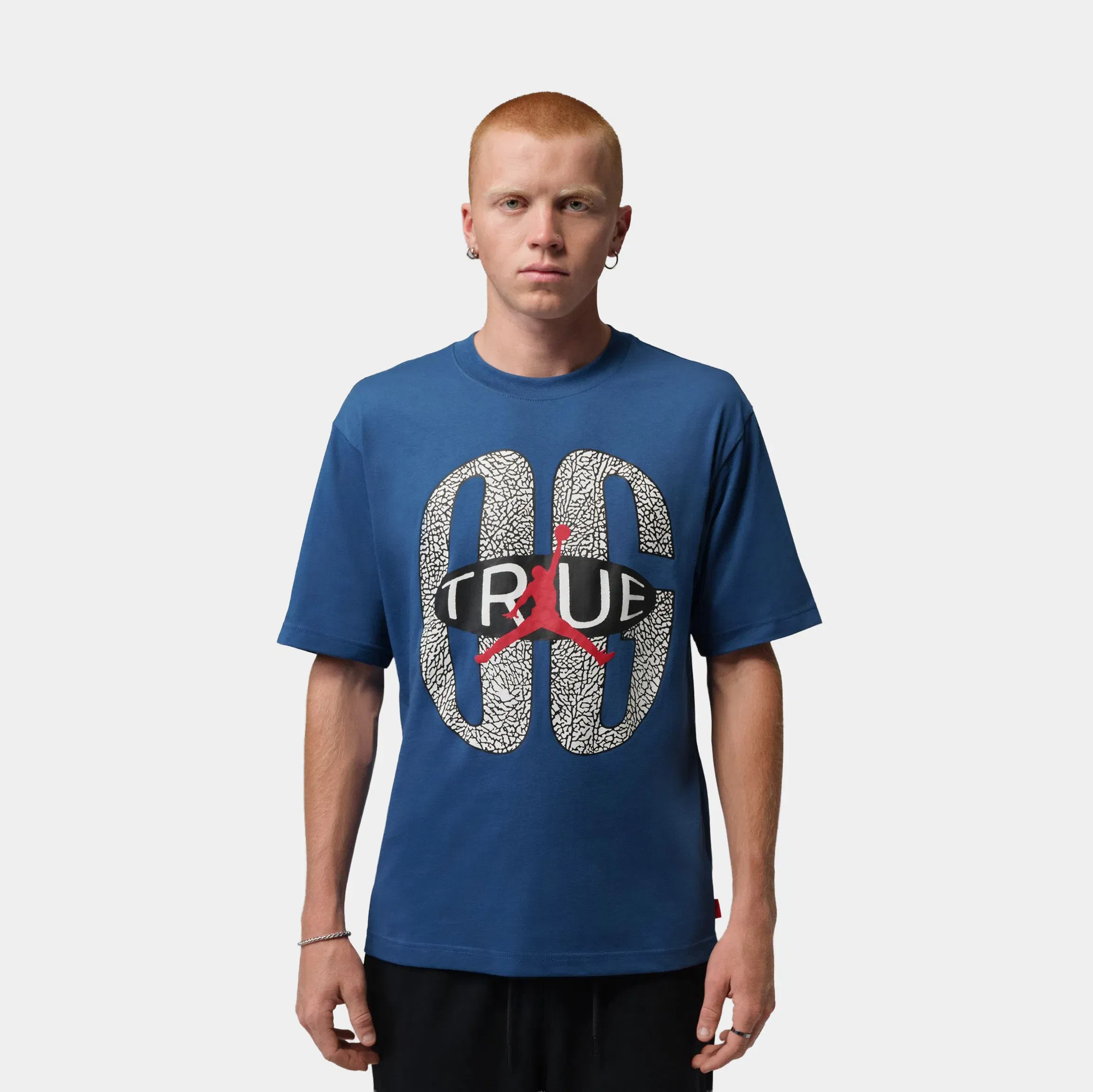Air Jordan Brooklyn Mens Short Sleeve Shirt (True Blue)