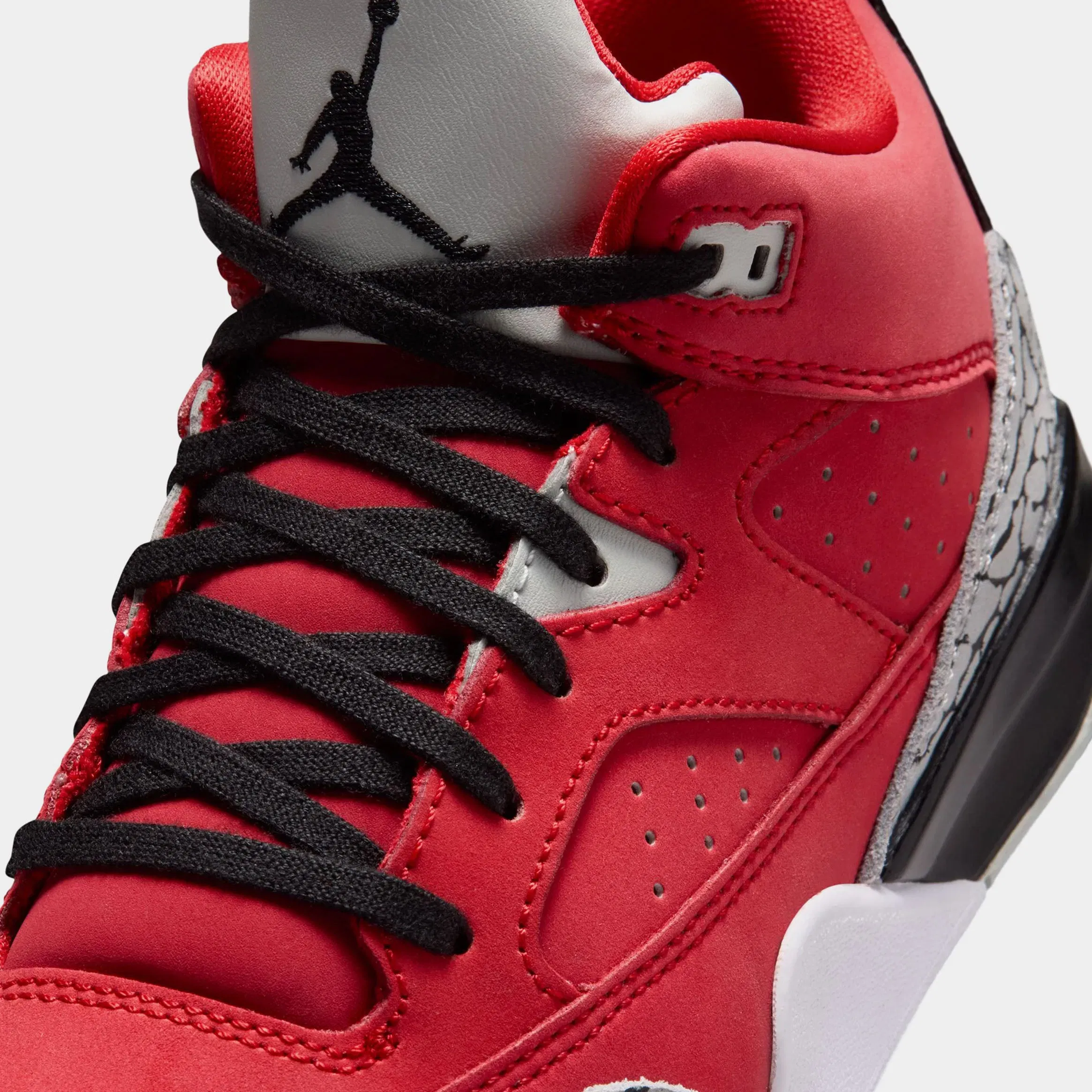 Air Jordan Son of Mars Low Preschool Lifestyle Shoes (Fire Red/Grey Mist/White/Black)