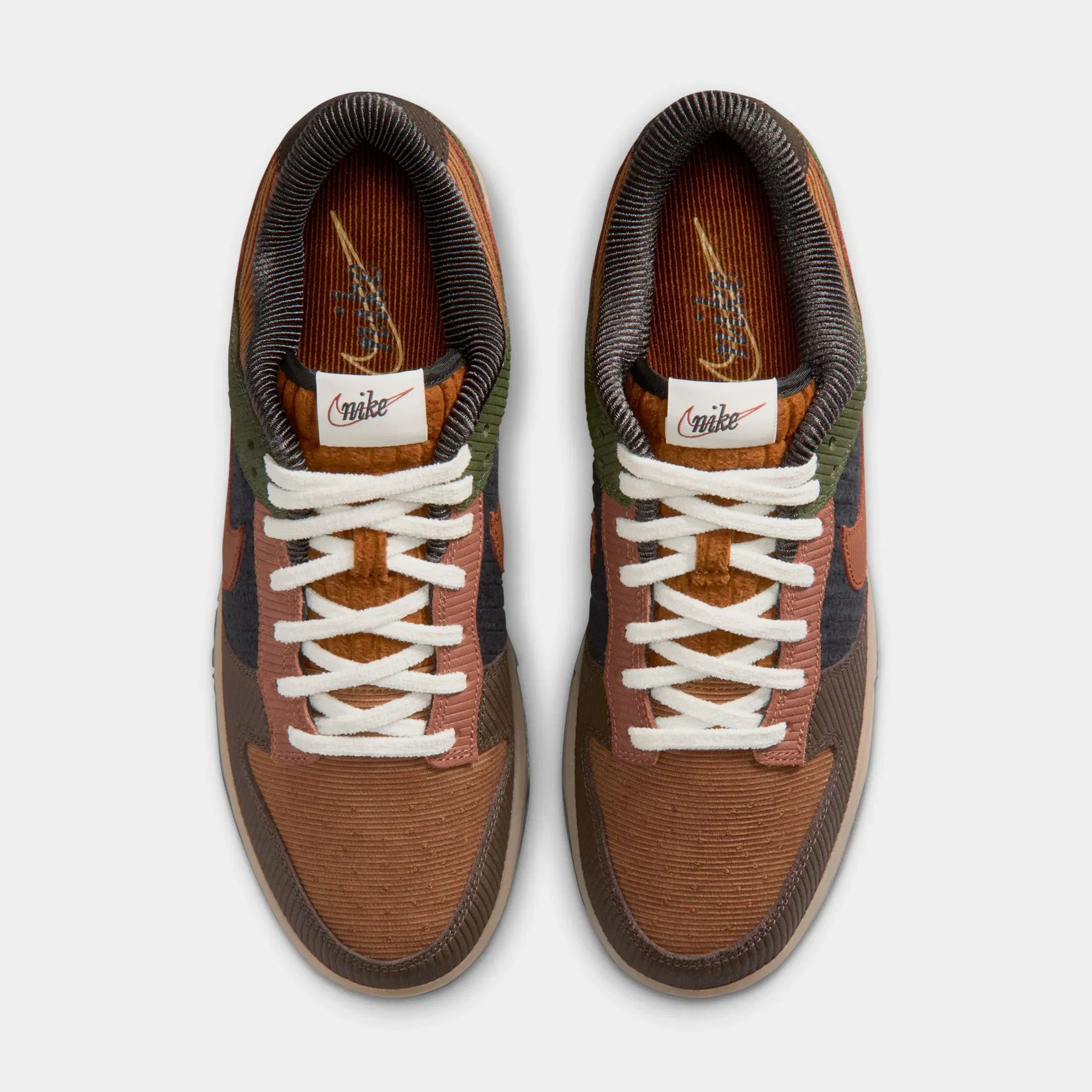 Nike Dunk Low Retro Premium Mens Lifestyle Shoes (Light British Tan/Cinnamon/Cargo Khaki)