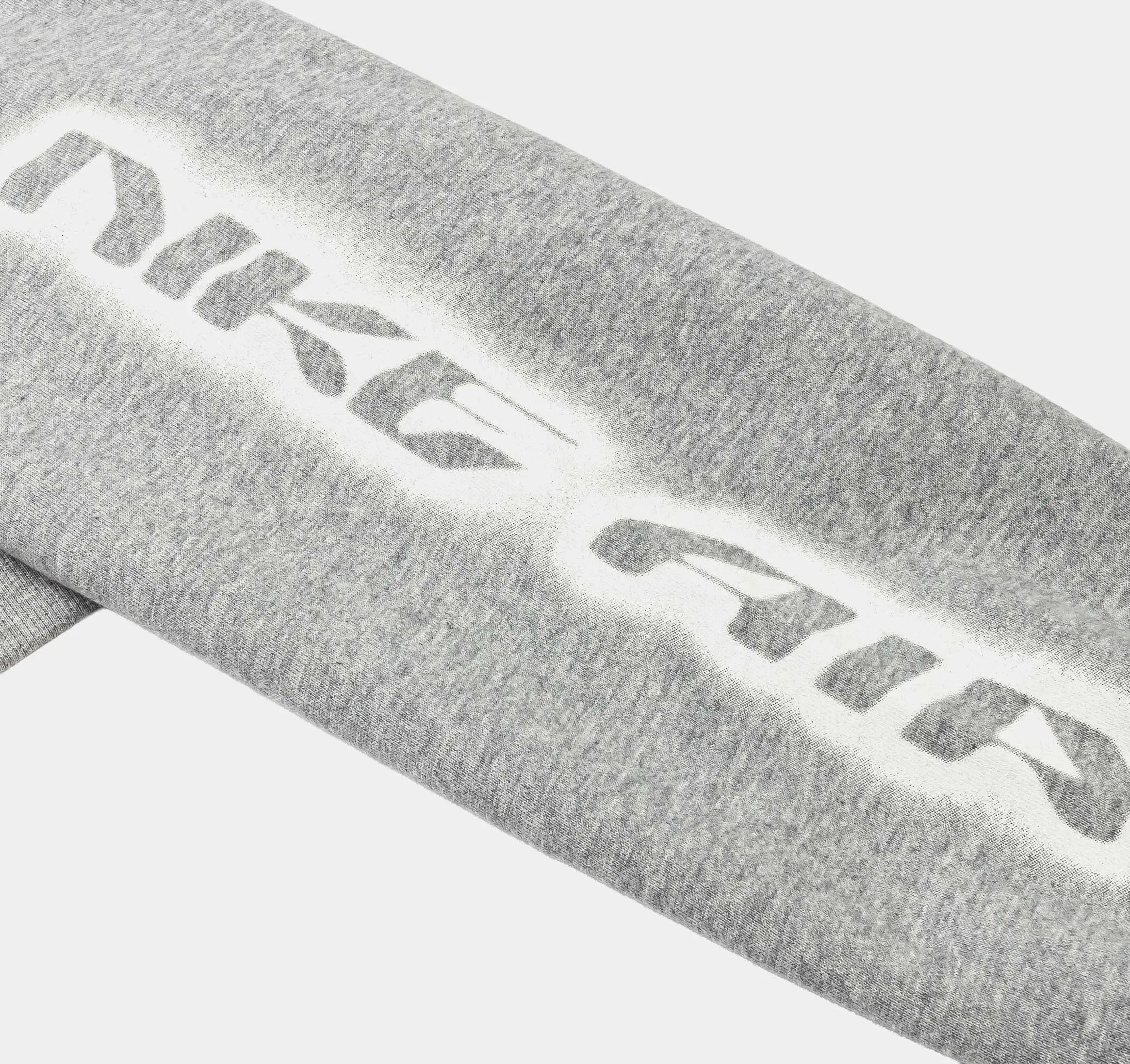 Nike Studio Fleece Cropped Oversized Pullover Womens Hoodie (Dark Grey Heather/Sail)