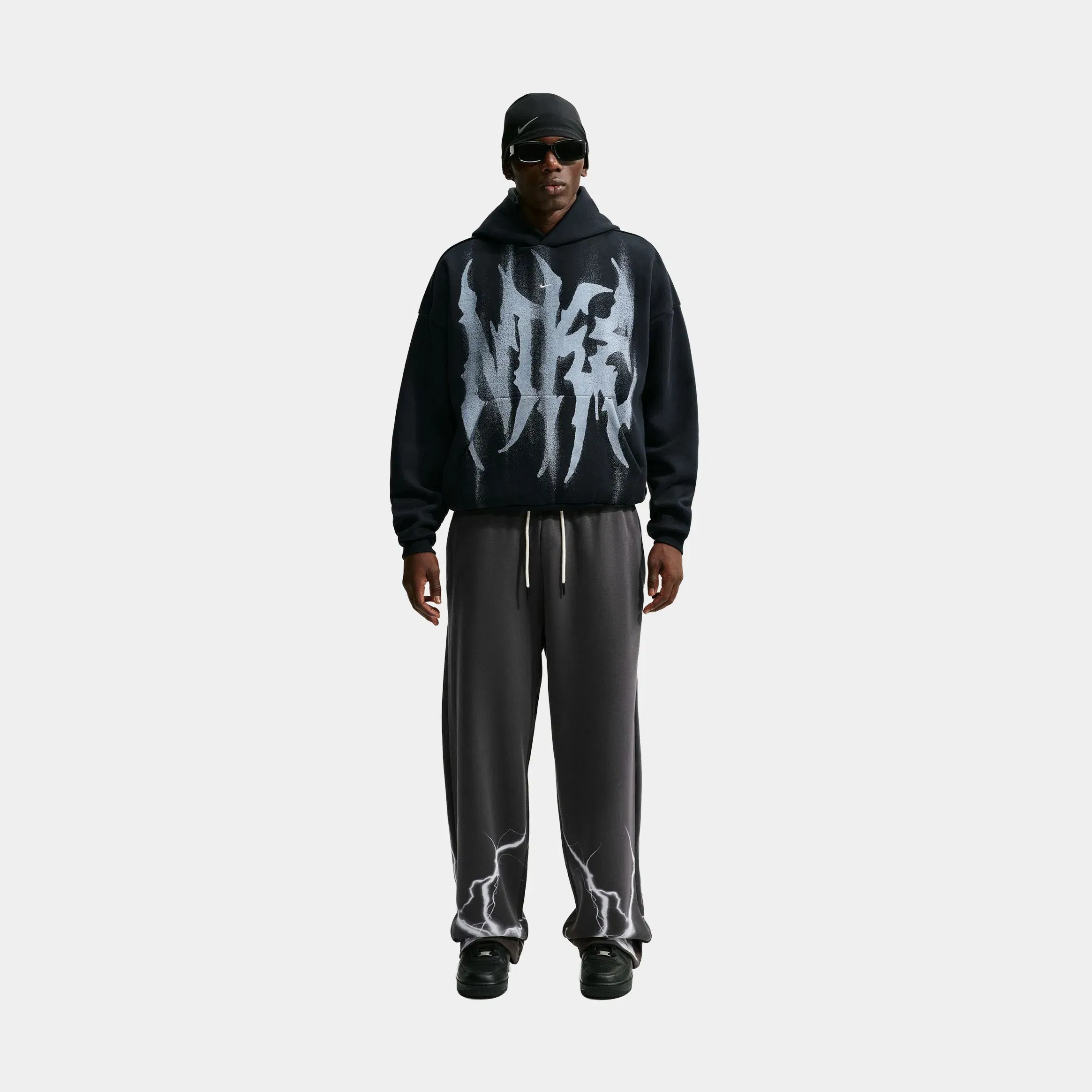 Nike Standard Issue Brushed Basketball Fleece Mens Pants (Anthracite/White/Pale Ivory)