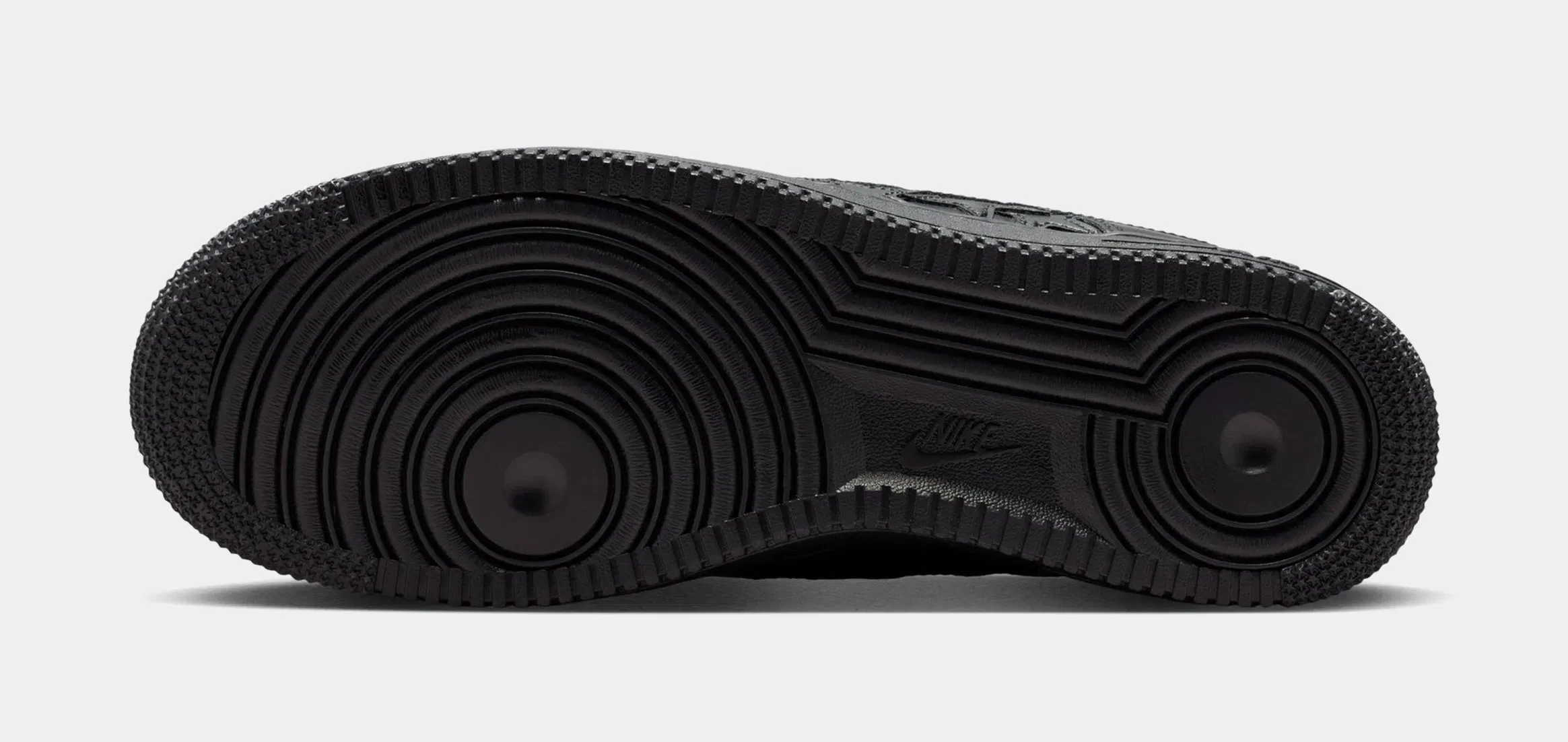 Nike Air Force 1 Black Stars Mens Lifestyle Shoes (Black/Black/Metallic Silver)