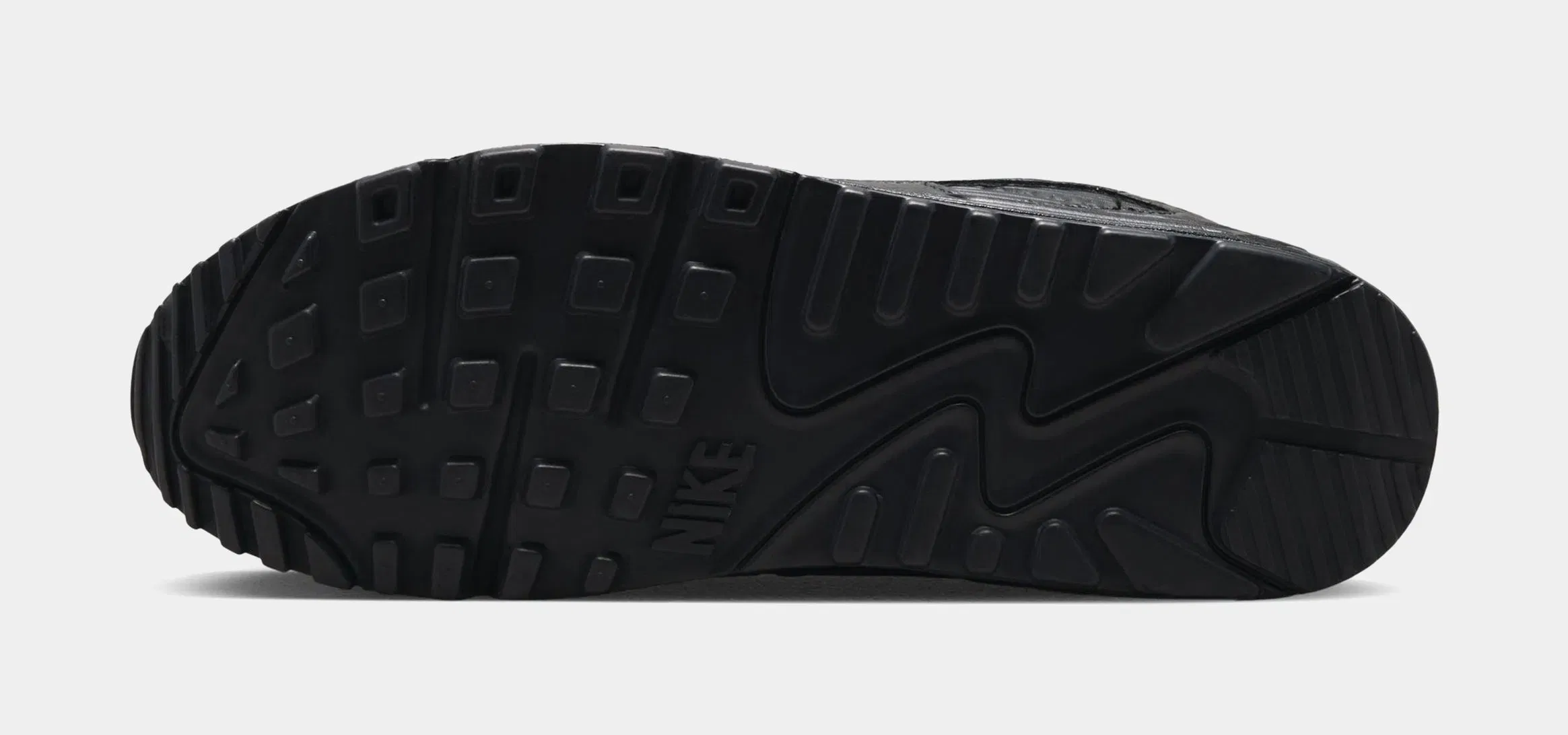 Nike Air Max 90 Premium Black Croc Leather Mens Running Shoes (Black/Metallic Dark Grey/Anthracite)