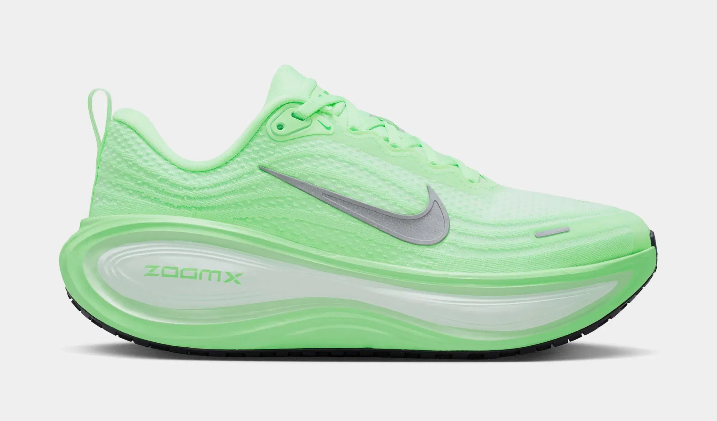 Nike Vomero Plus Womens Running Shoes (White/Illusion Green/Cucumber Calm/Metallic Silver)