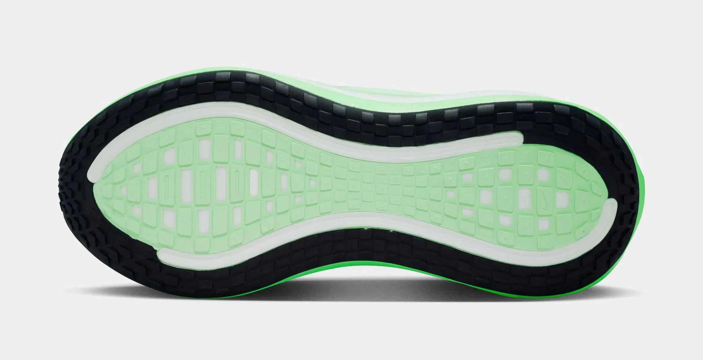 Nike Vomero Plus Womens Running Shoes (White/Illusion Green/Cucumber Calm/Metallic Silver)