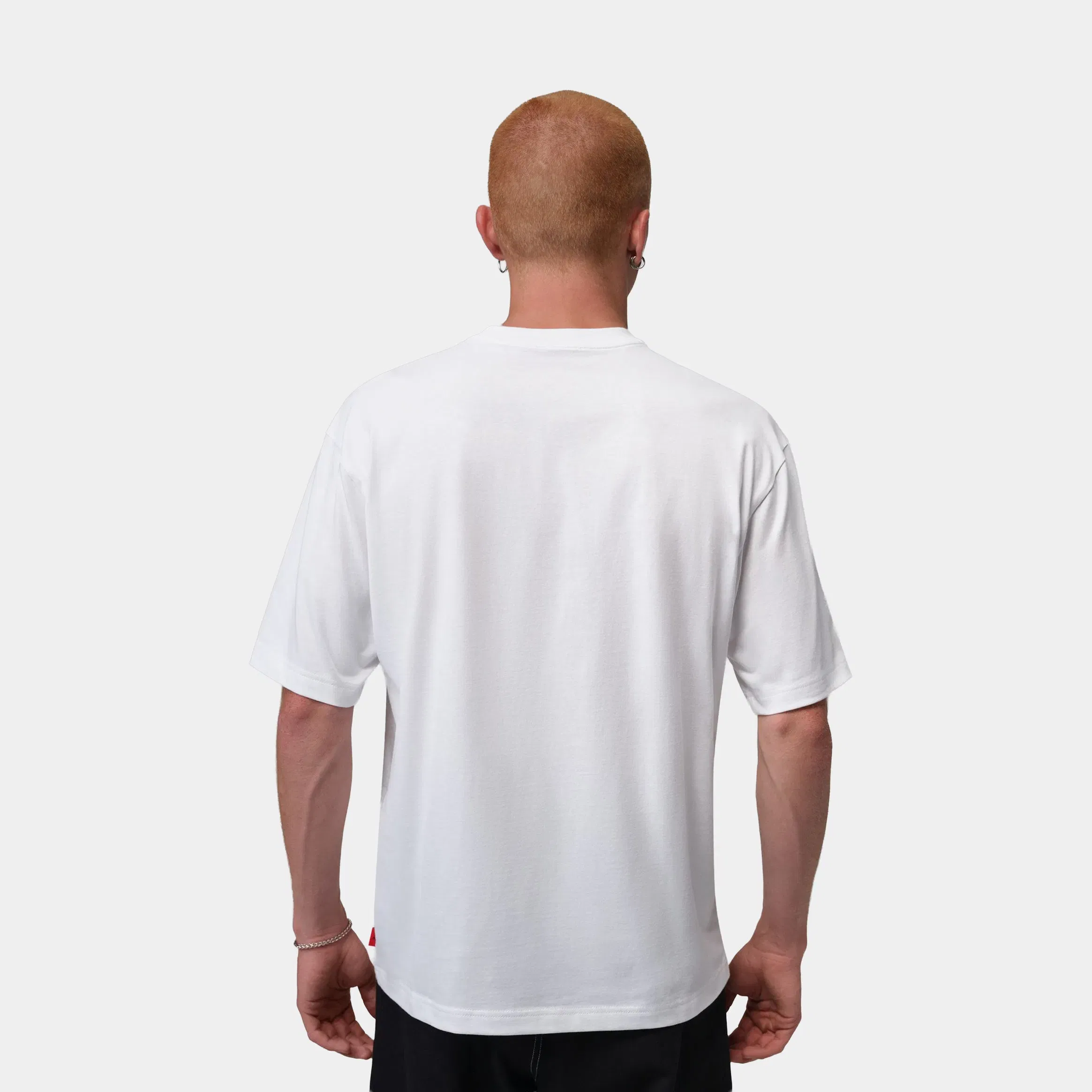 Air Jordan Brooklyn Mens Short Sleeve Shirt (White/Black)
